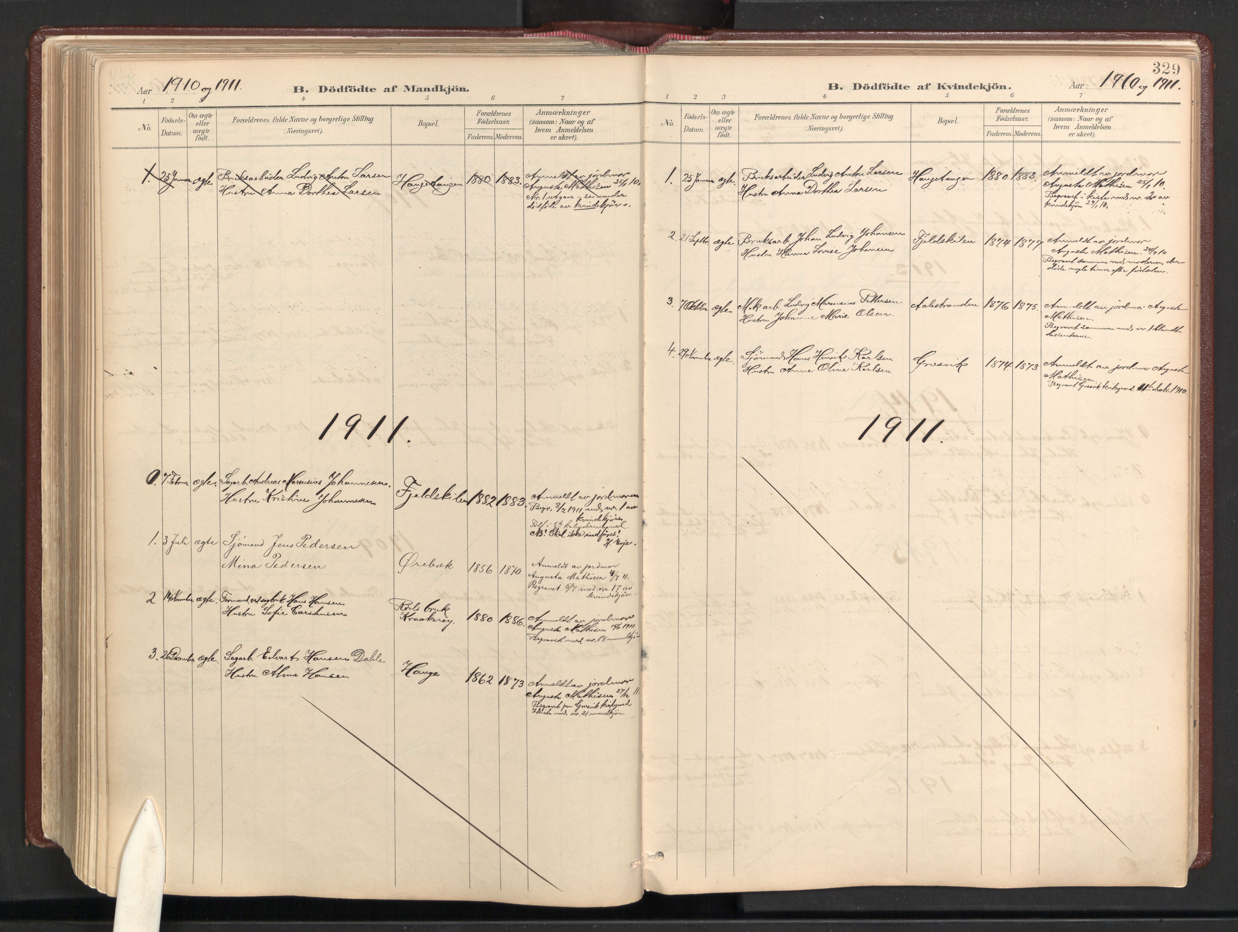 Onsøy prestekontor Kirkebøker, AV/SAO-A-10914/F/Fb/L0001: Parish register (official) no. II 1, 1901-1937, p. 329