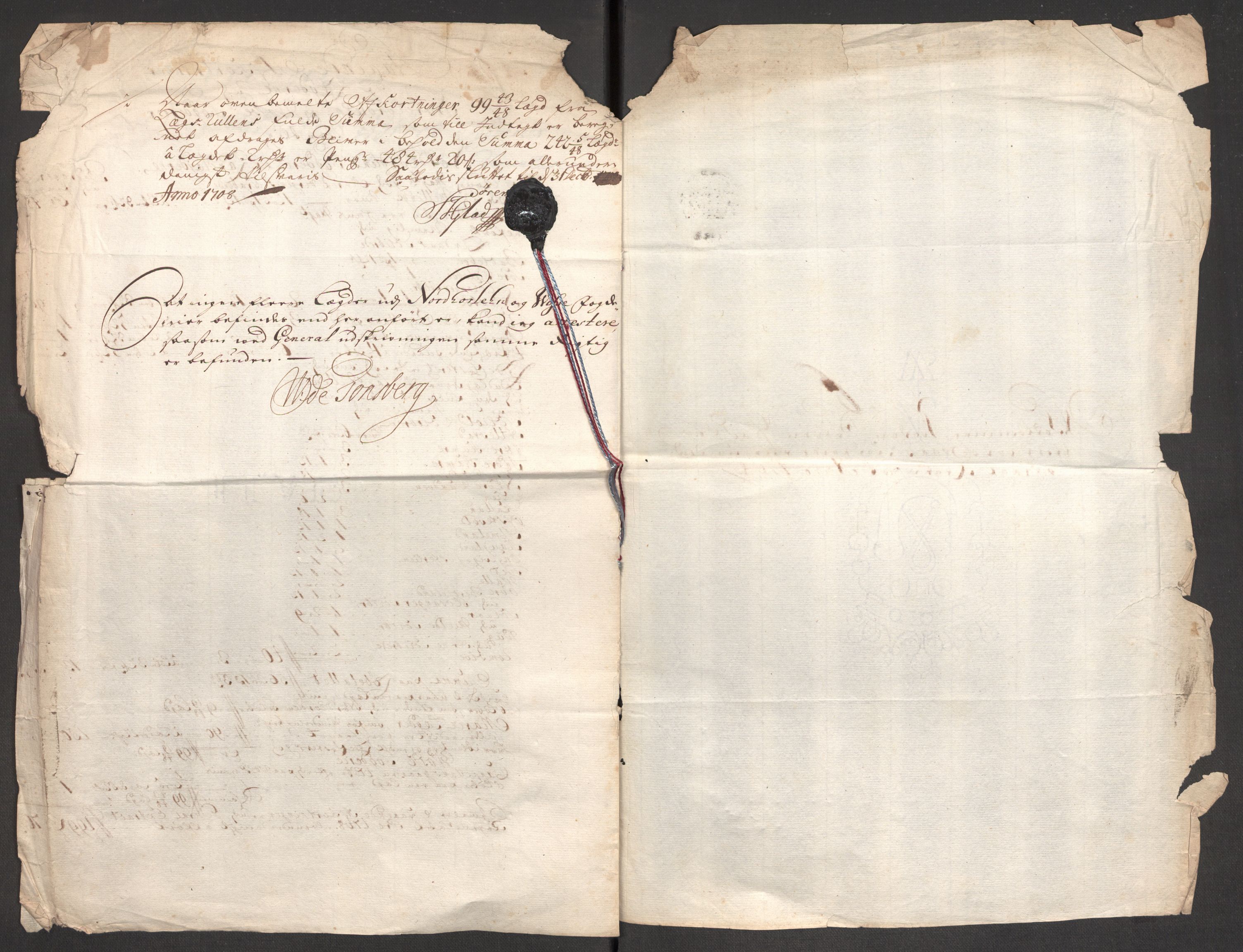 Rentekammeret inntil 1814, Reviderte regnskaper, Fogderegnskap, RA/EA-4092/R51/L3189: Fogderegnskap Nordhordland og Voss, 1708, p. 89