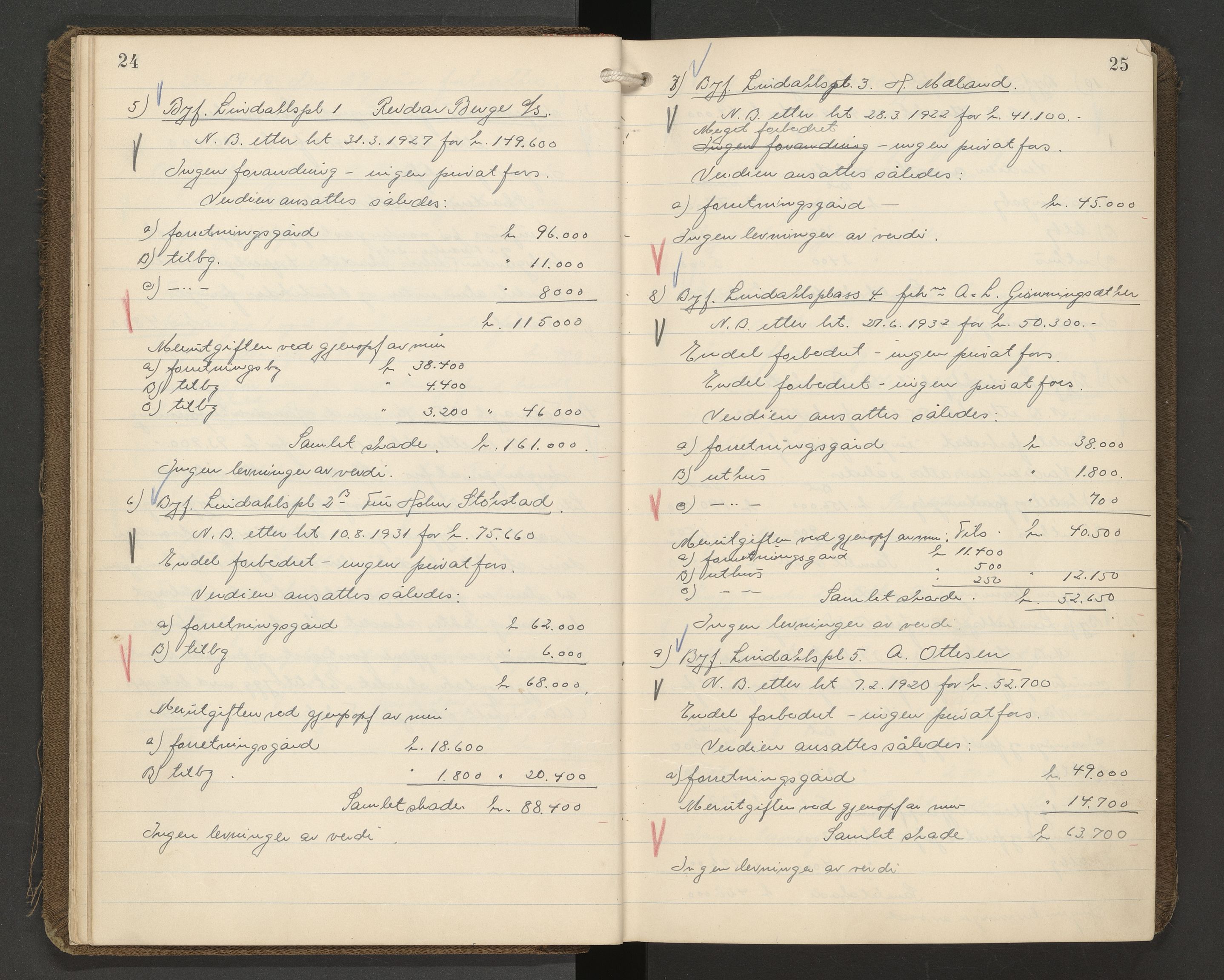 Norges Brannkasse Kristiansund, AV/SAT-A-4776/A/L0012: Branntakstprotokoll, 1940-1942, p. 22-23