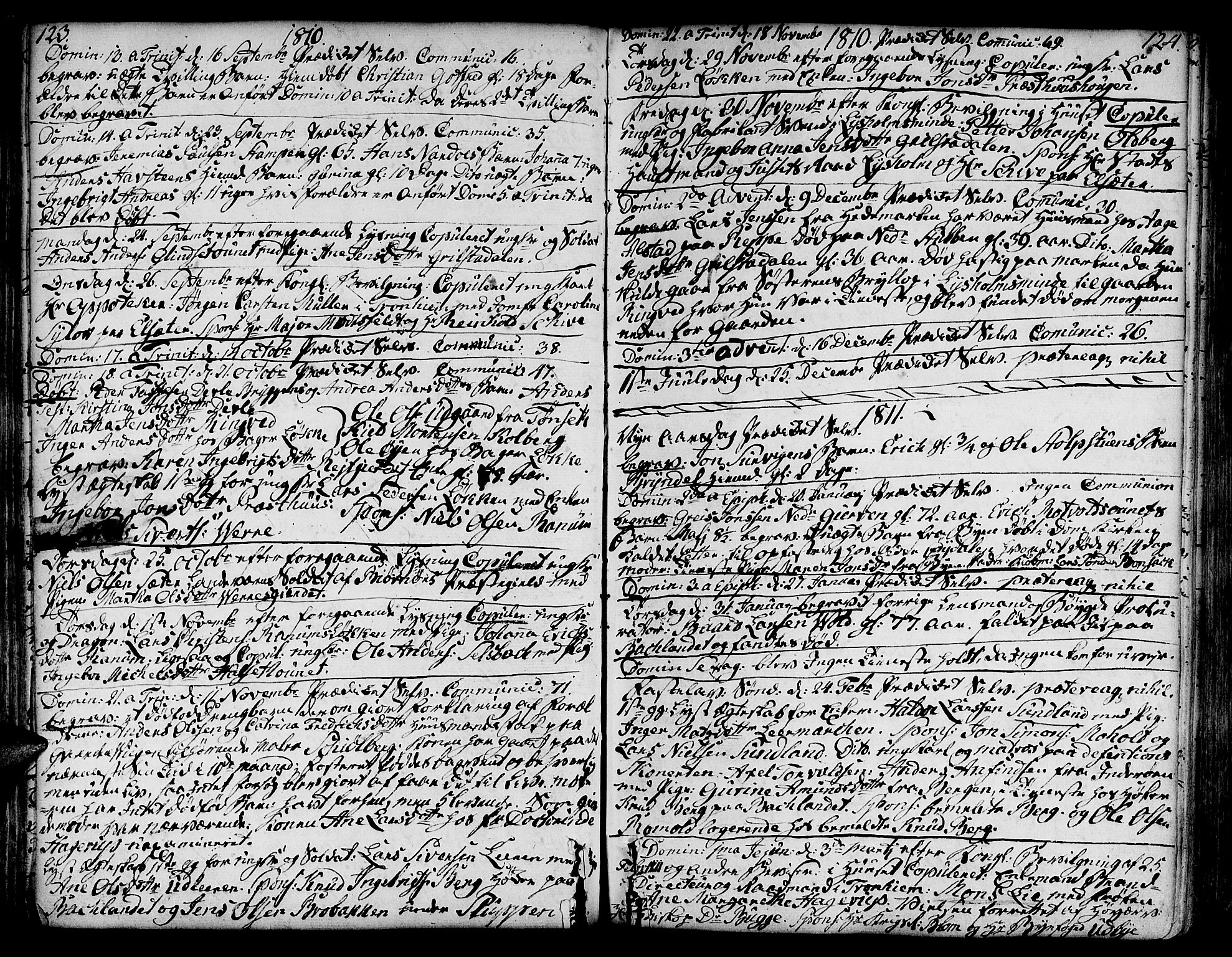 Ministerialprotokoller, klokkerbøker og fødselsregistre - Sør-Trøndelag, AV/SAT-A-1456/606/L0280: Parish register (official) no. 606A02 /1, 1781-1817, p. 123-124