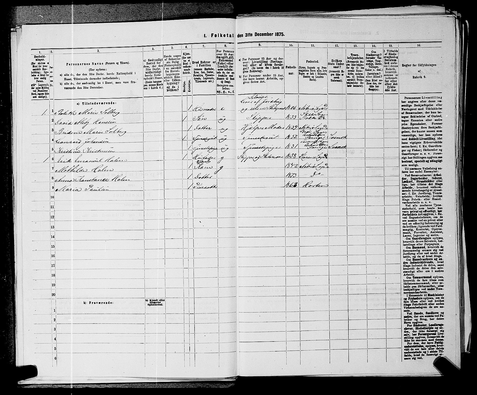 SAKO, 1875 census for 0722P Nøtterøy, 1875, p. 1567