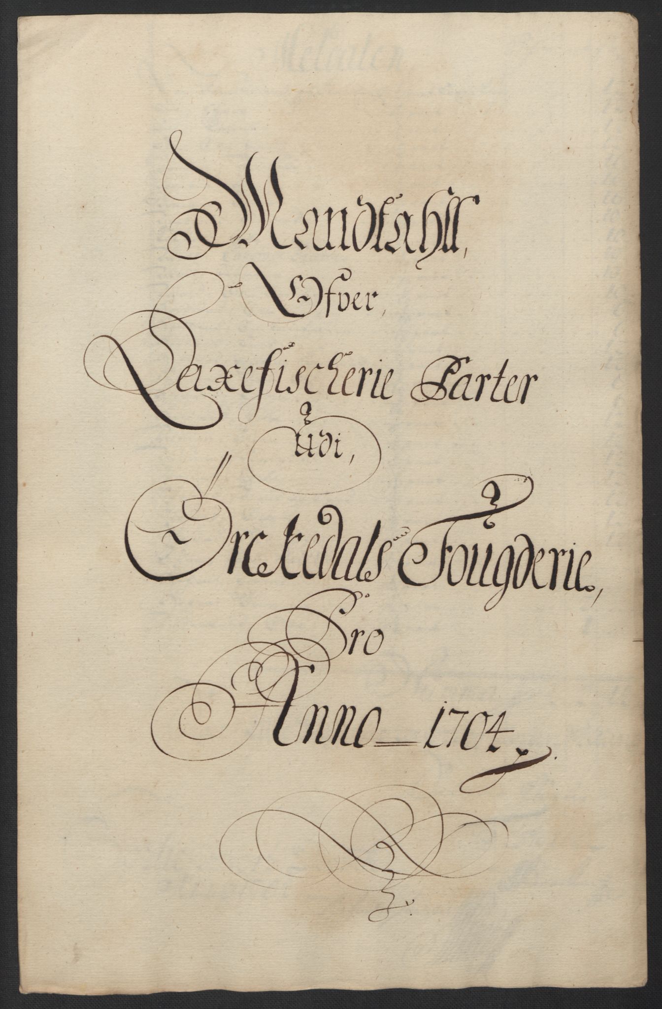 Rentekammeret inntil 1814, Reviderte regnskaper, Fogderegnskap, RA/EA-4092/R60/L3954: Fogderegnskap Orkdal og Gauldal, 1704, p. 108