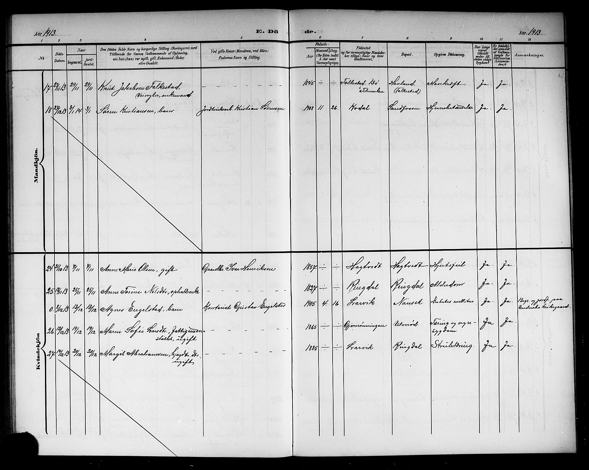 Hedrum kirkebøker, SAKO/A-344/G/Ga/L0004: Parish register (copy) no. I 4, 1902-1915