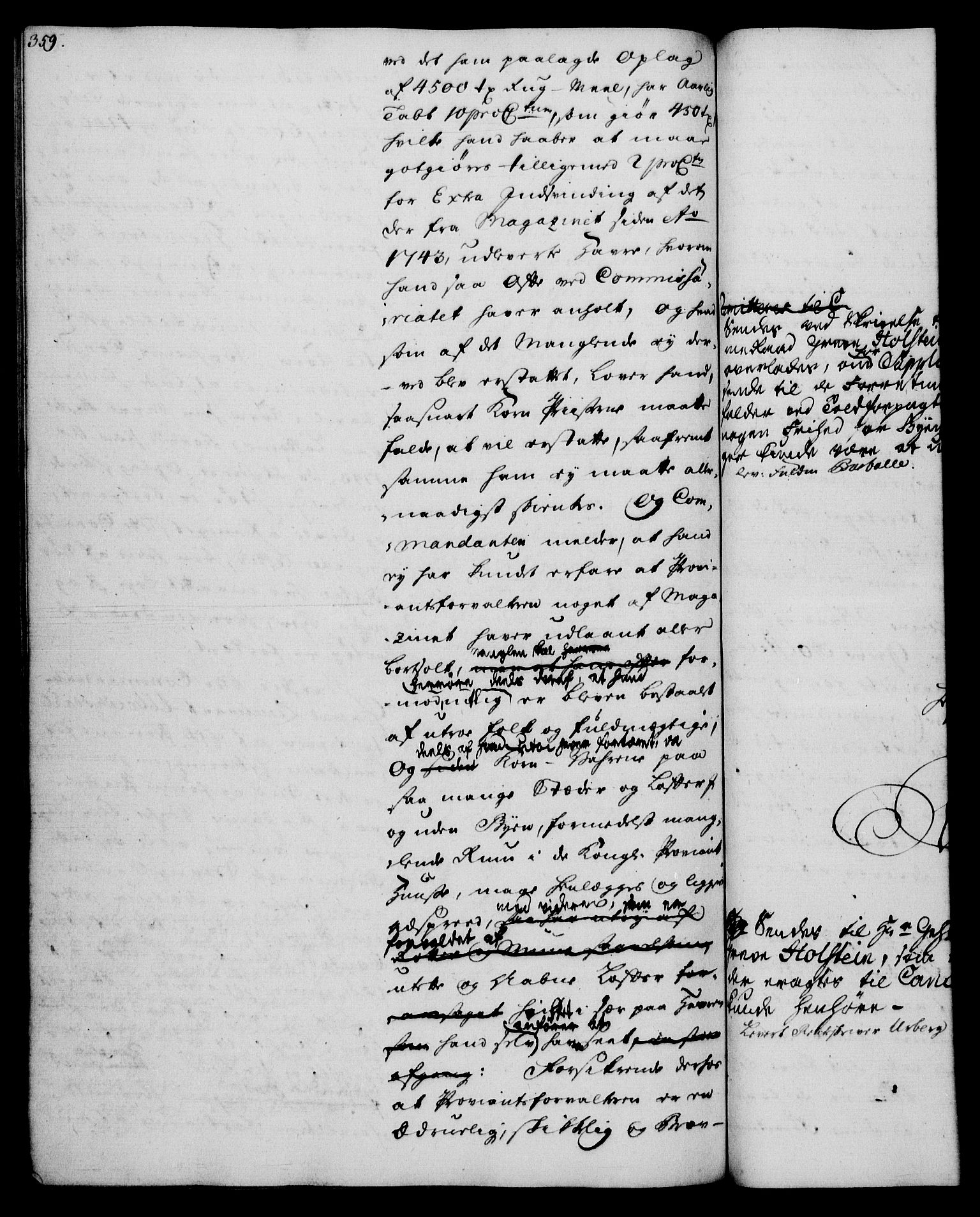 Rentekammeret, Kammerkanselliet, RA/EA-3111/G/Gh/Gha/L0034: Norsk ekstraktmemorialprotokoll (merket RK 53.79), 1756-1759, p. 359
