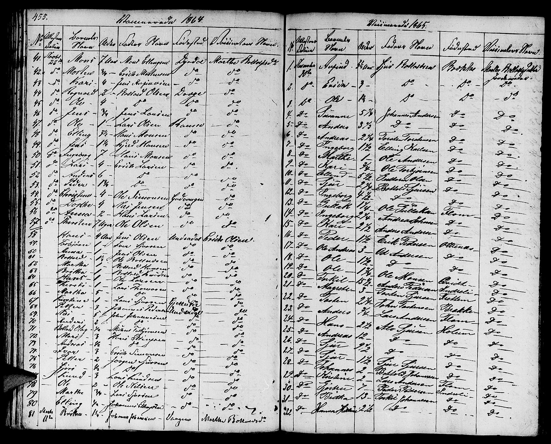 Aurland sokneprestembete, SAB/A-99937/H/Ha/Haa/L0006: Parish register (official) no. A 6, 1821-1859, p. 455