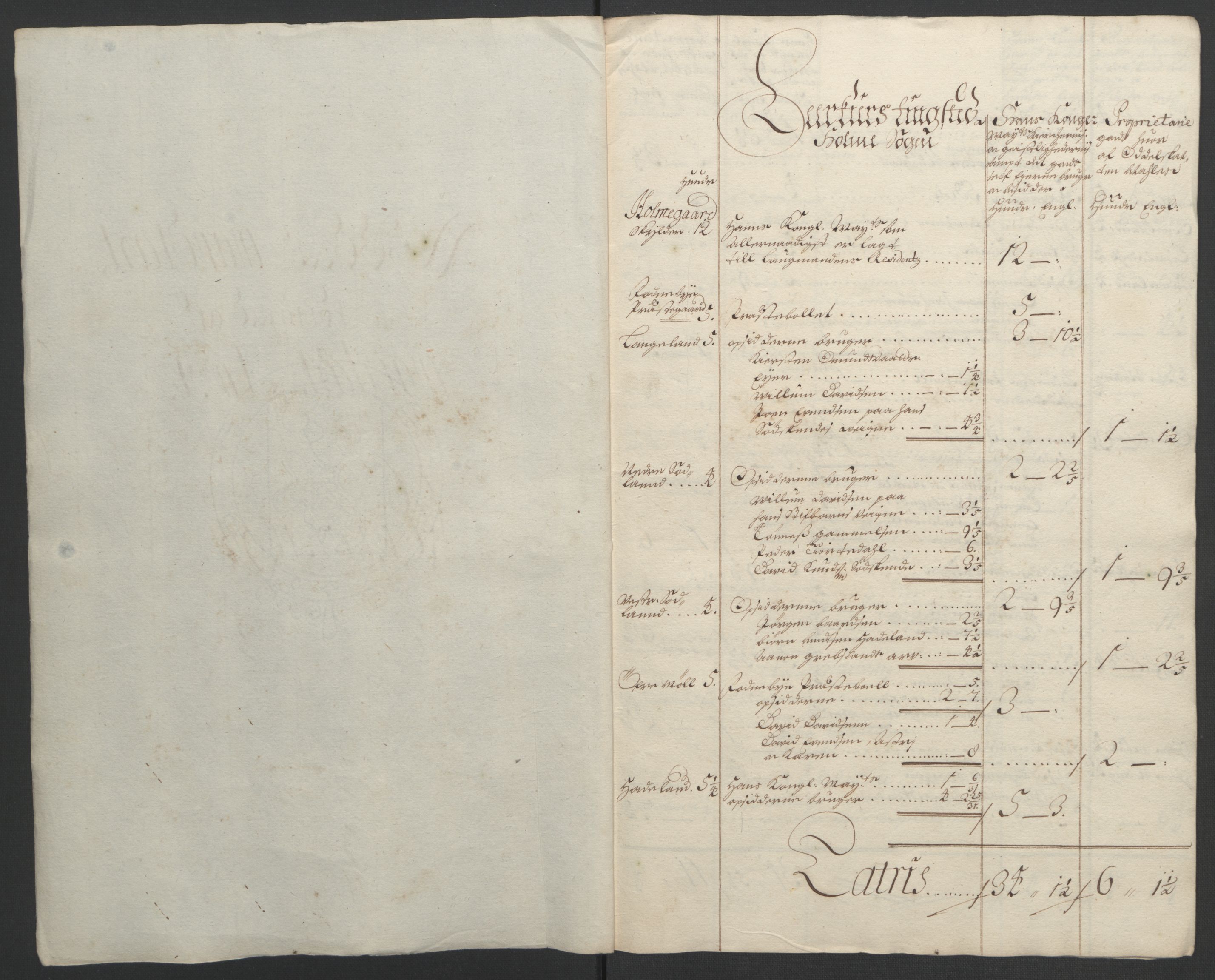 Rentekammeret inntil 1814, Reviderte regnskaper, Fogderegnskap, RA/EA-4092/R43/L2545: Fogderegnskap Lista og Mandal, 1694-1695, p. 153