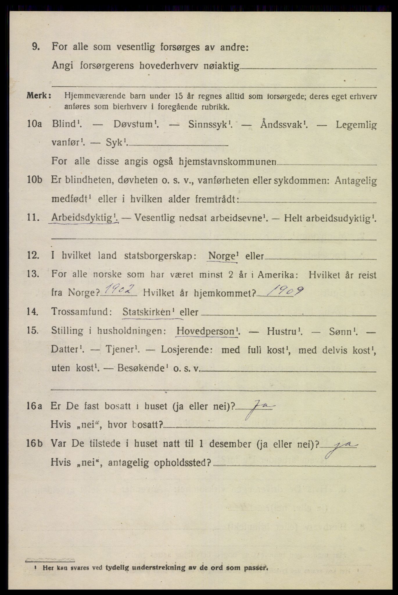 SAK, 1920 census for Grindheim, 1920, p. 404