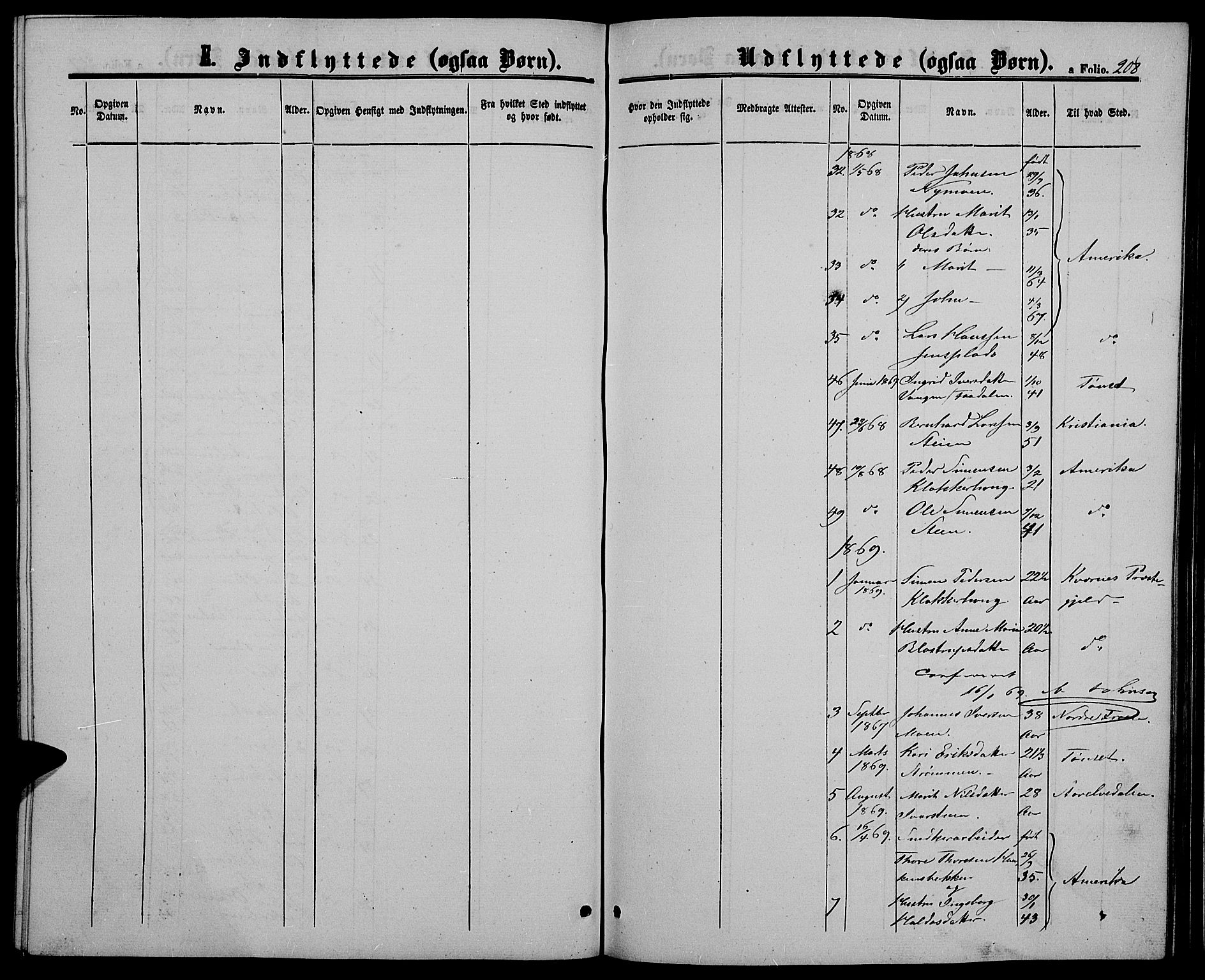 Alvdal prestekontor, SAH/PREST-060/H/Ha/Hab/L0002: Parish register (copy) no. 2, 1863-1878, p. 208