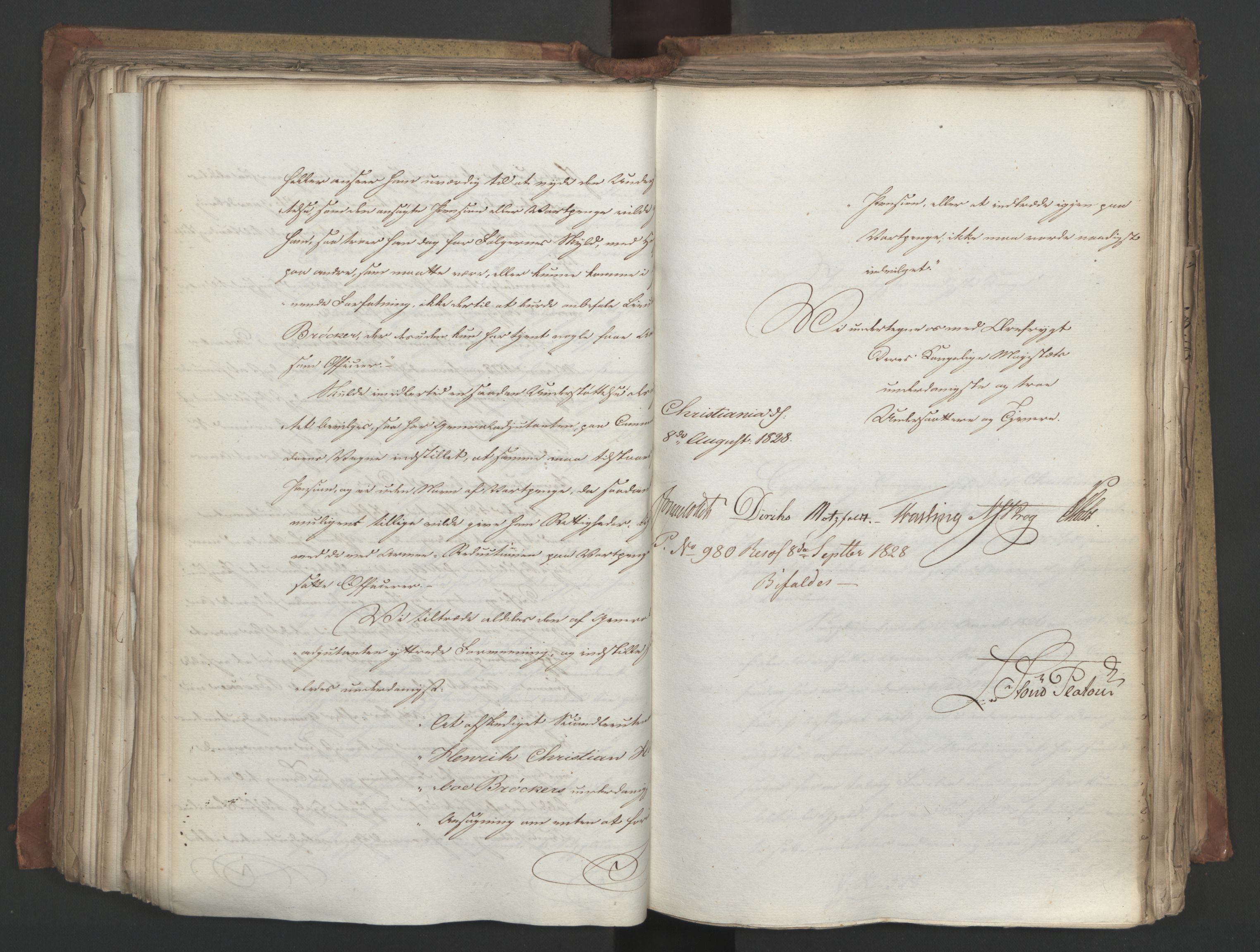 Statsrådsavdelingen i Stockholm, AV/RA-S-1003/D/Da/L0055: Regjeringsinnstillinger nr. 231-435, 1828, p. 324