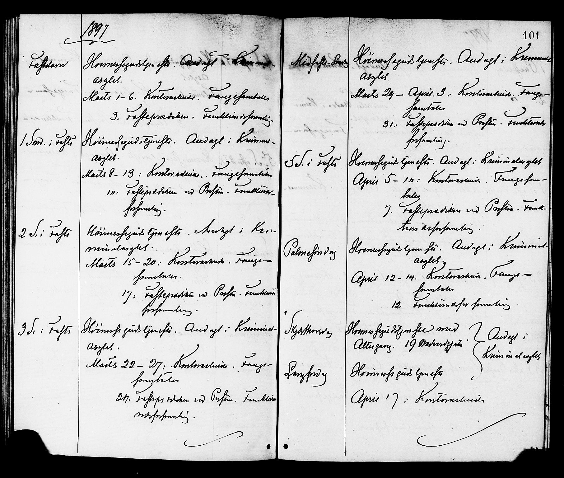 Ministerialprotokoller, klokkerbøker og fødselsregistre - Sør-Trøndelag, SAT/A-1456/624/L0482: Parish register (official) no. 624A03, 1870-1918, p. 101