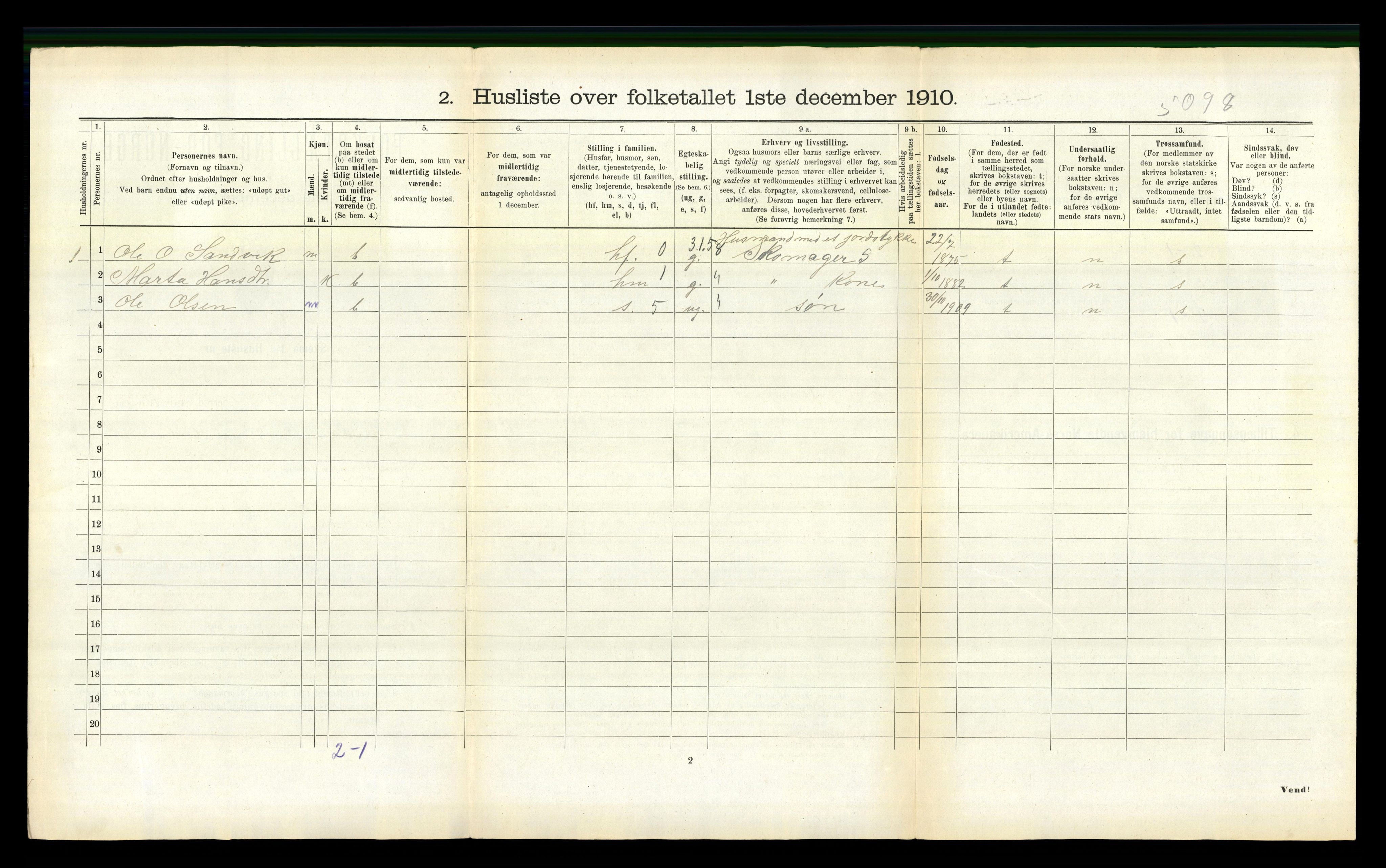 RA, 1910 census for Herøy, 1910, p. 1111