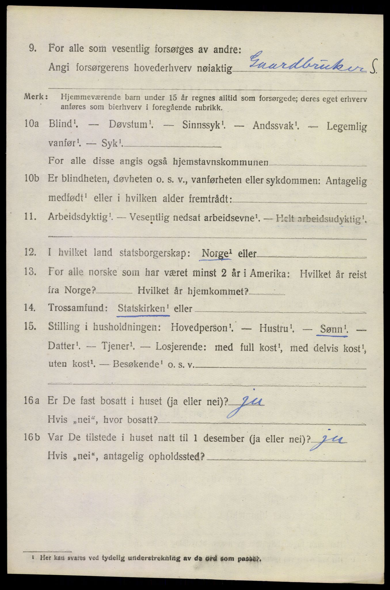 SAKO, 1920 census for Andebu, 1920, p. 2657