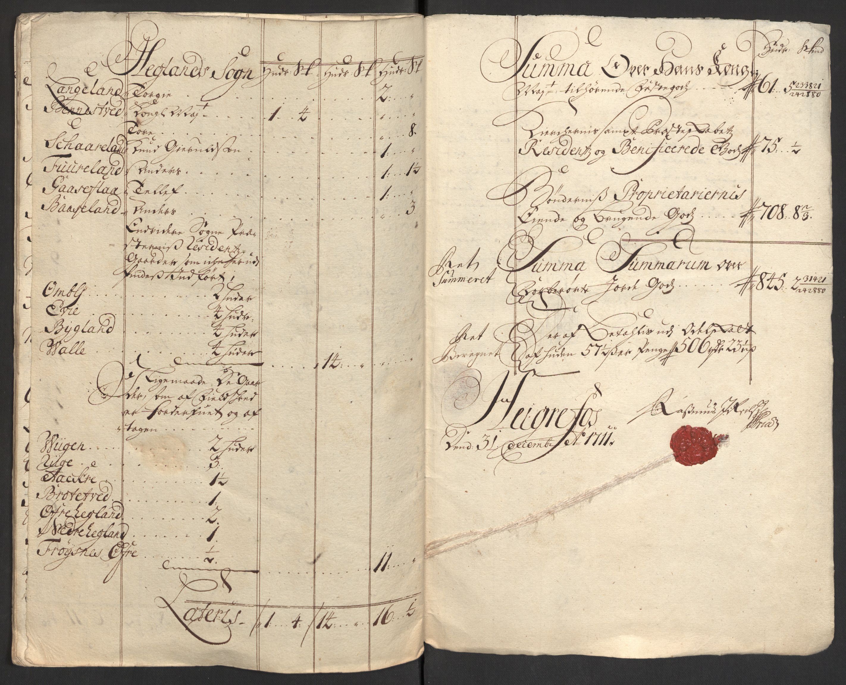 Rentekammeret inntil 1814, Reviderte regnskaper, Fogderegnskap, RA/EA-4092/R40/L2449: Fogderegnskap Råbyggelag, 1709-1711, p. 334