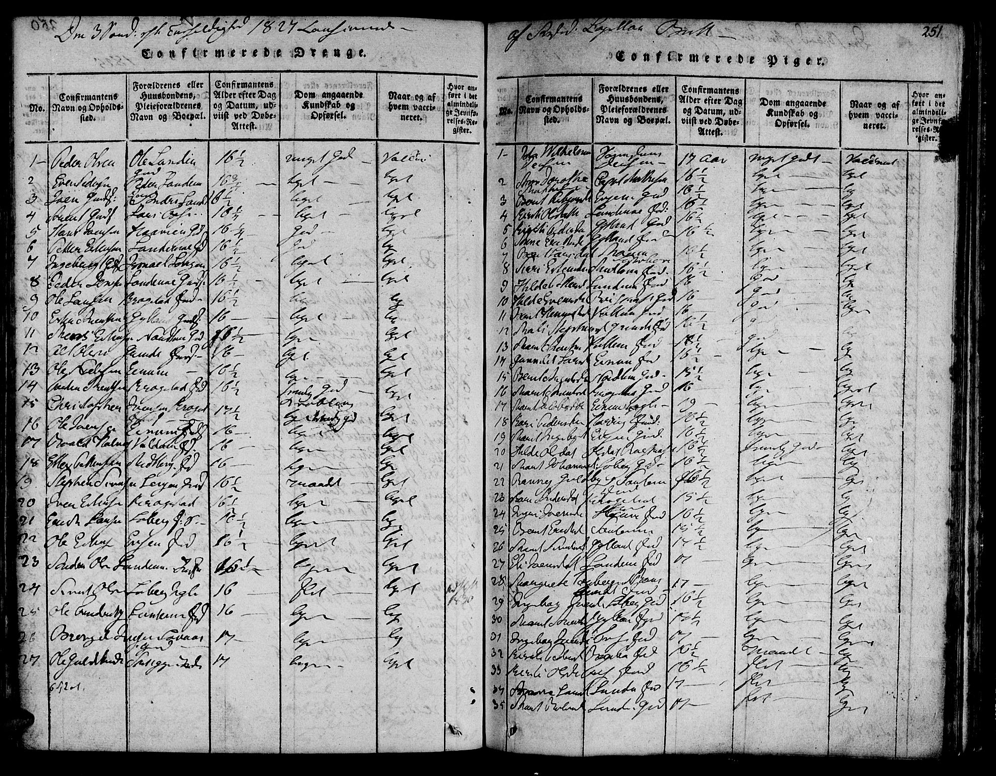 Ministerialprotokoller, klokkerbøker og fødselsregistre - Sør-Trøndelag, SAT/A-1456/692/L1102: Parish register (official) no. 692A02, 1816-1842, p. 251
