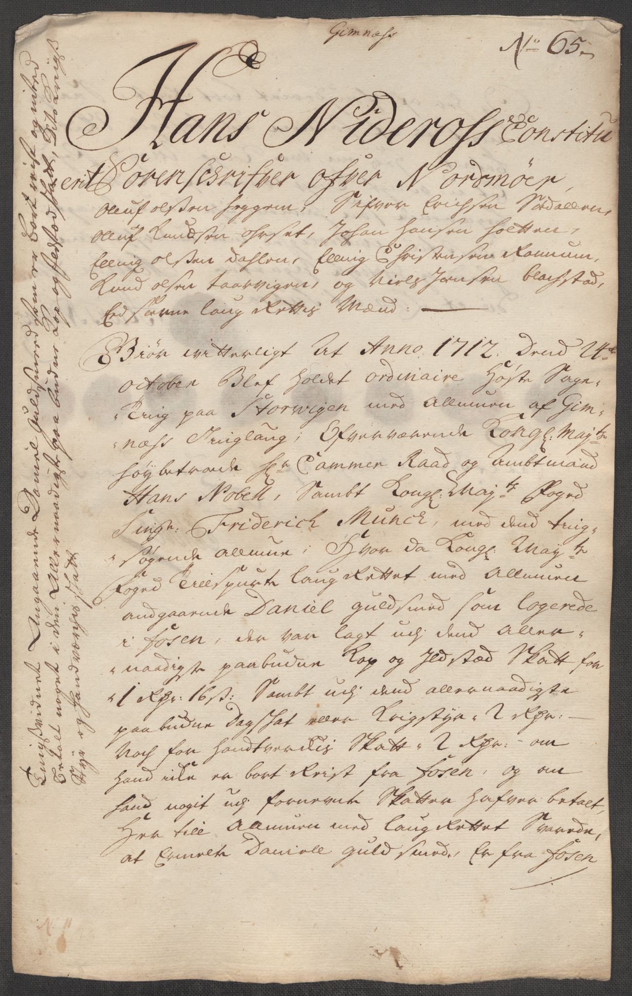 Rentekammeret inntil 1814, Reviderte regnskaper, Fogderegnskap, AV/RA-EA-4092/R56/L3746: Fogderegnskap Nordmøre, 1712, p. 238