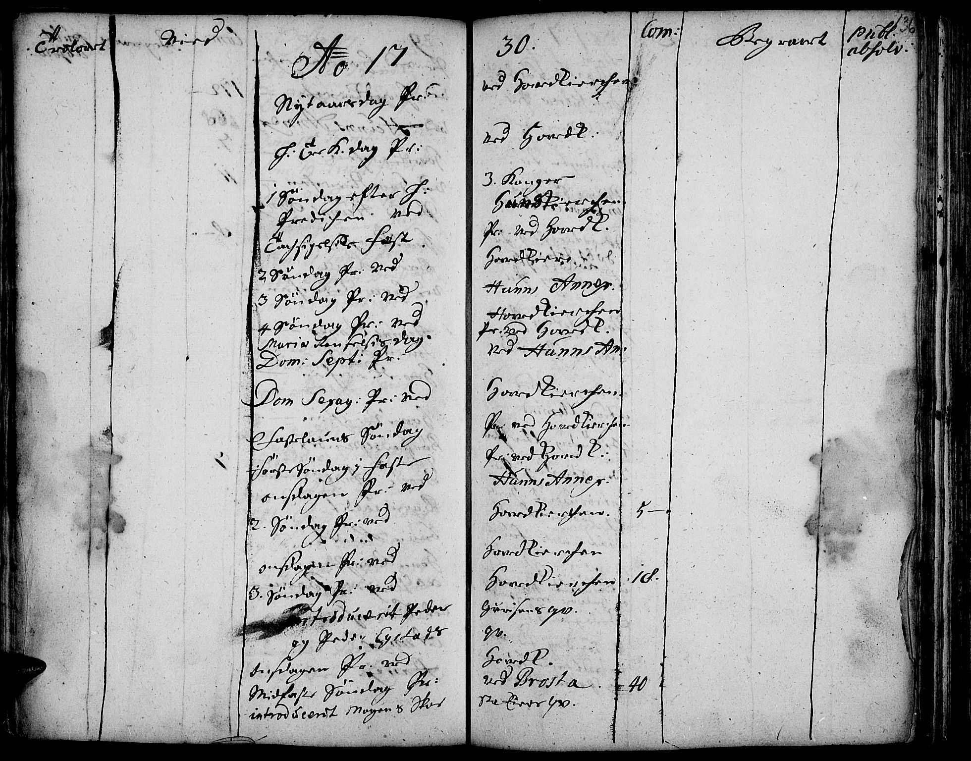 Vardal prestekontor, SAH/PREST-100/H/Ha/Haa/L0001: Parish register (official) no. 1, 1706-1748, p. 136
