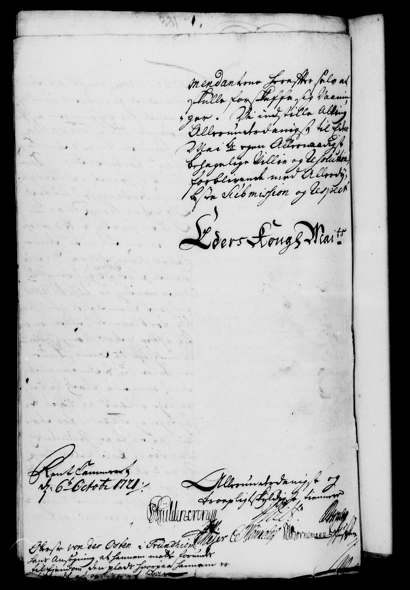 Rentekammeret, Kammerkanselliet, RA/EA-3111/G/Gf/Gfa/L0004: Norsk relasjons- og resolusjonsprotokoll (merket RK 52.4), 1721, p. 1333