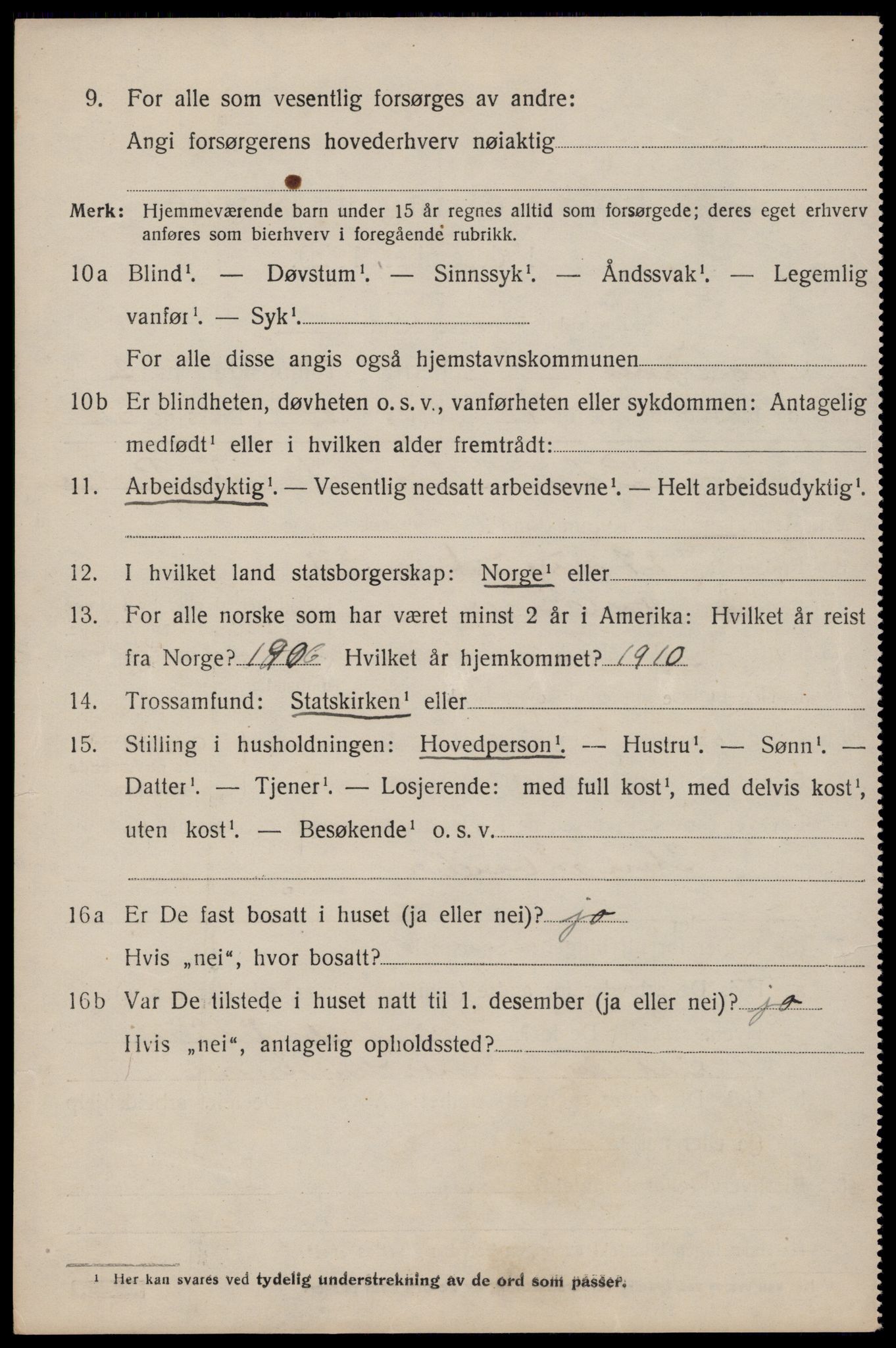 SAST, 1920 census for Avaldsnes, 1920, p. 1824