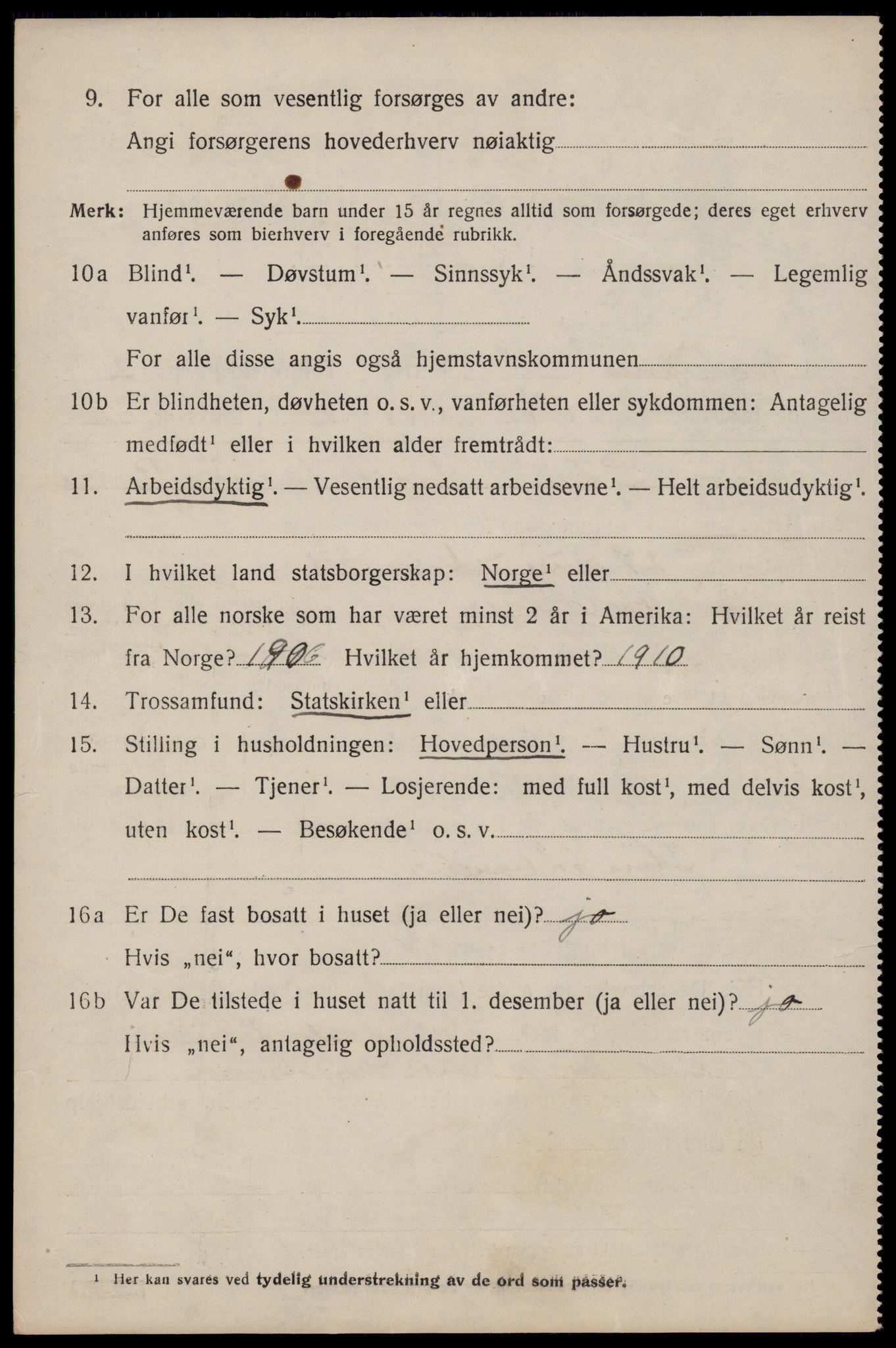 SAST, 1920 census for Avaldsnes, 1920, p. 1824