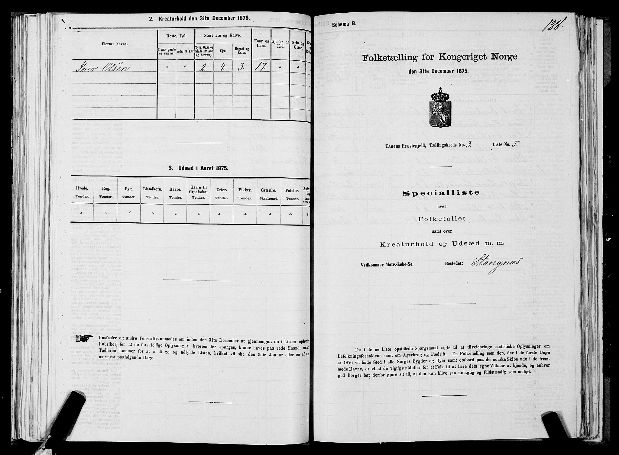 SATØ, 1875 census for 2025P Tana, 1875, p. 1138