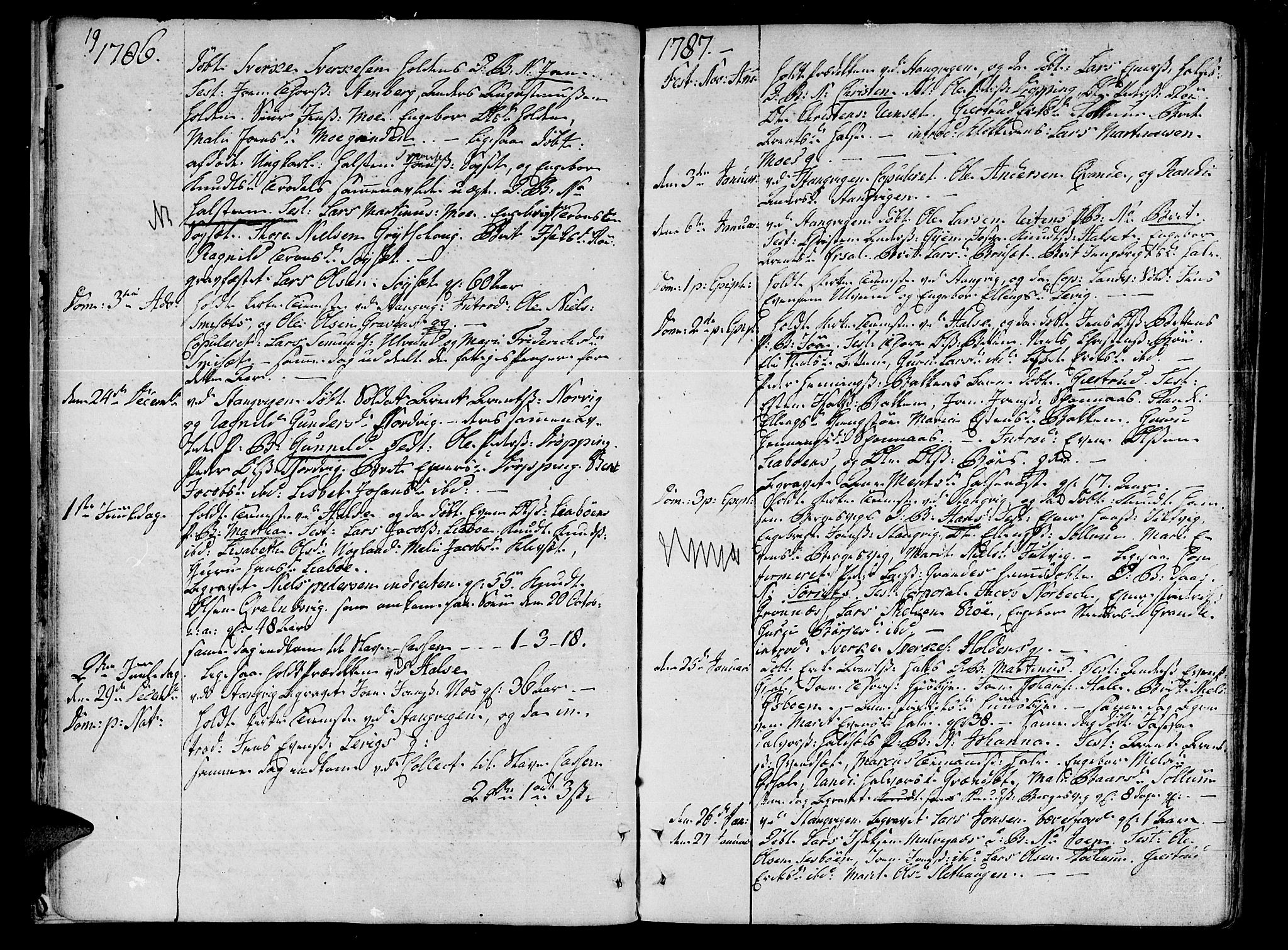 Ministerialprotokoller, klokkerbøker og fødselsregistre - Møre og Romsdal, AV/SAT-A-1454/592/L1022: Parish register (official) no. 592A01, 1784-1819, p. 19