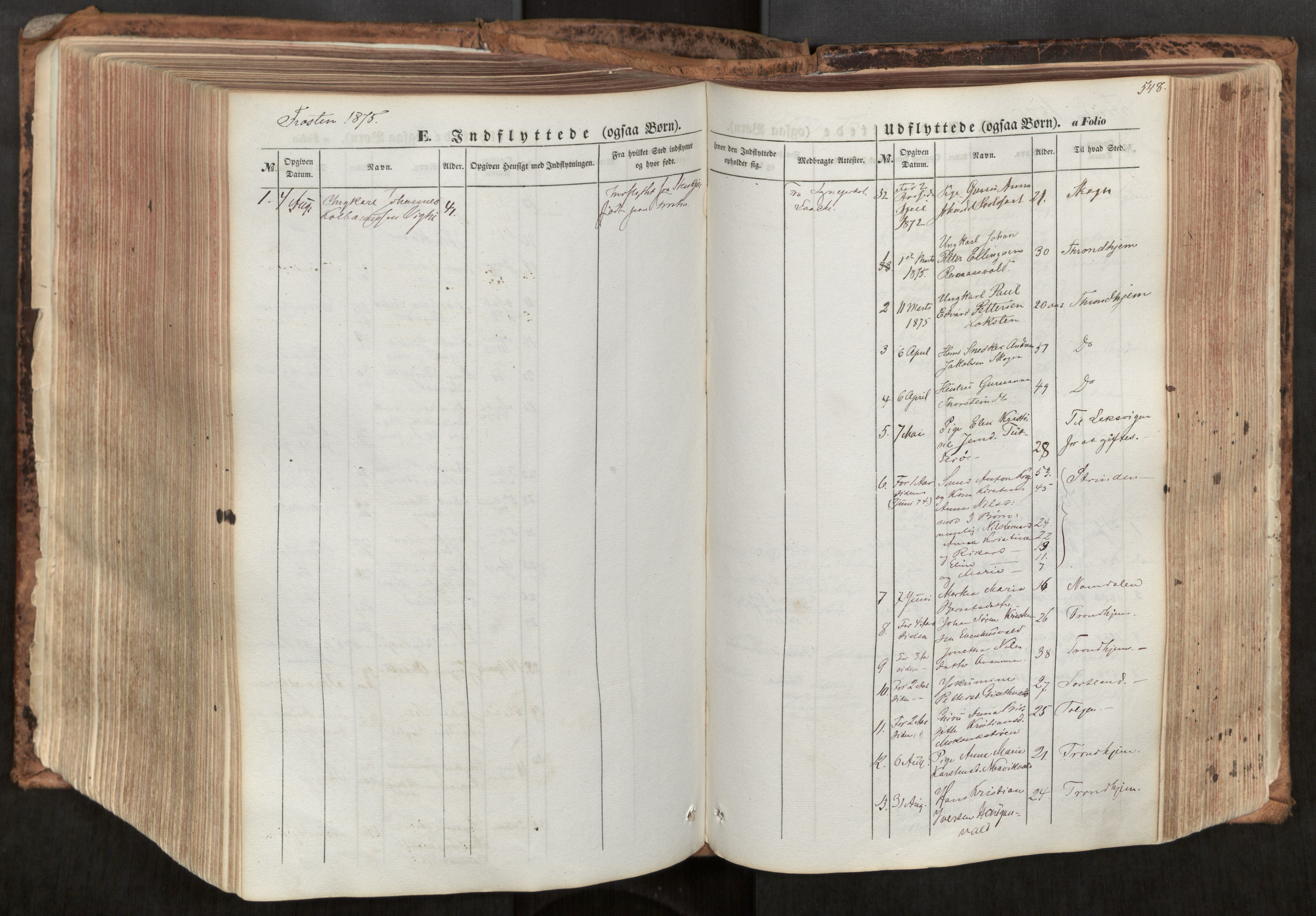 Ministerialprotokoller, klokkerbøker og fødselsregistre - Nord-Trøndelag, SAT/A-1458/713/L0116: Parish register (official) no. 713A07, 1850-1877, p. 548