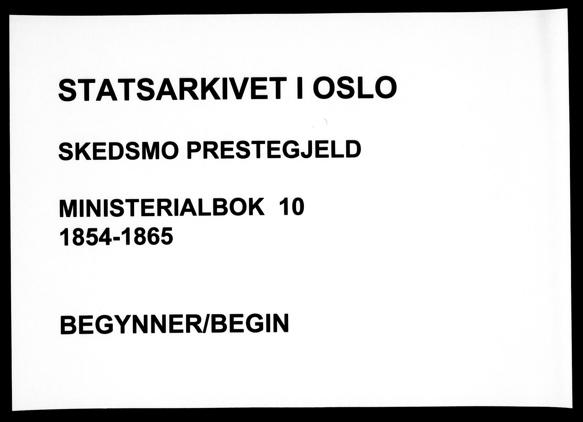 Skedsmo prestekontor Kirkebøker, SAO/A-10033a/F/Fa/L0010: Parish register (official) no. I 10, 1854-1865