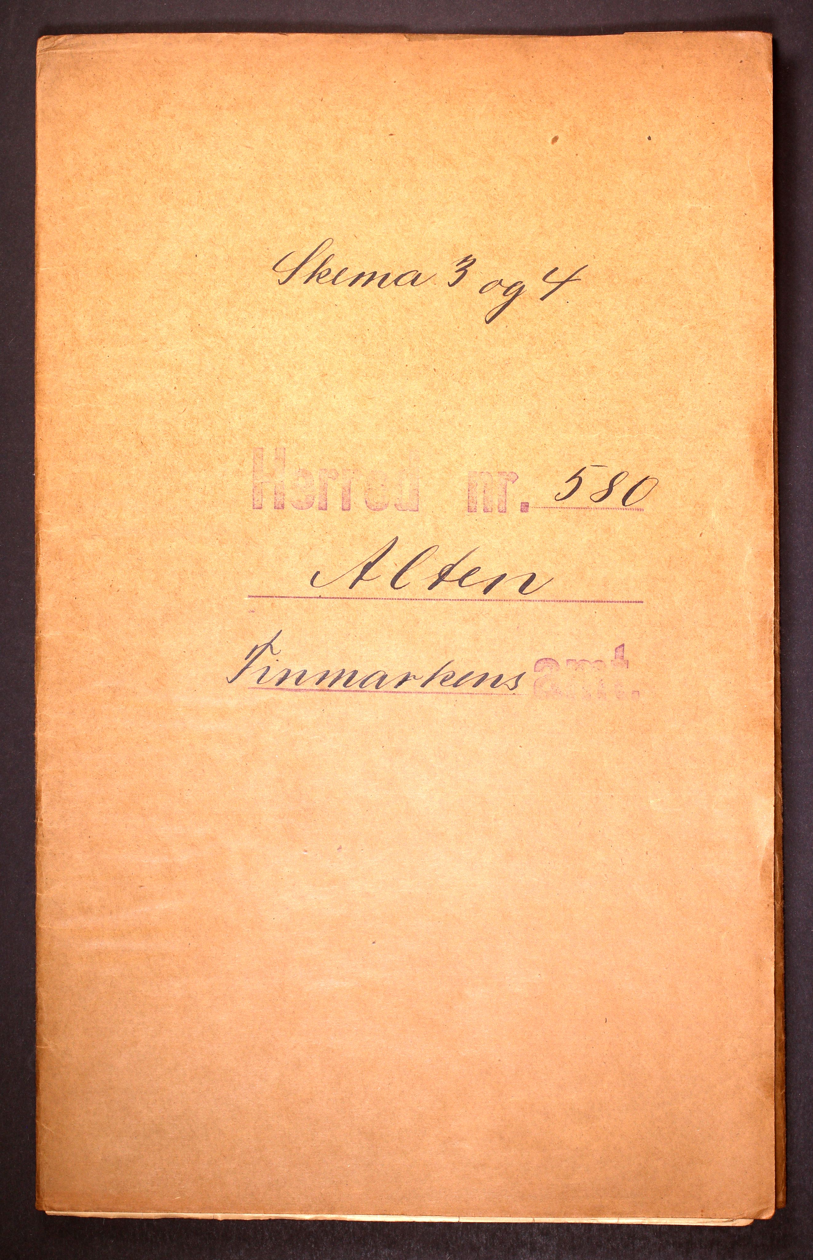 RA, 1910 census for Alta, 1910, p. 1