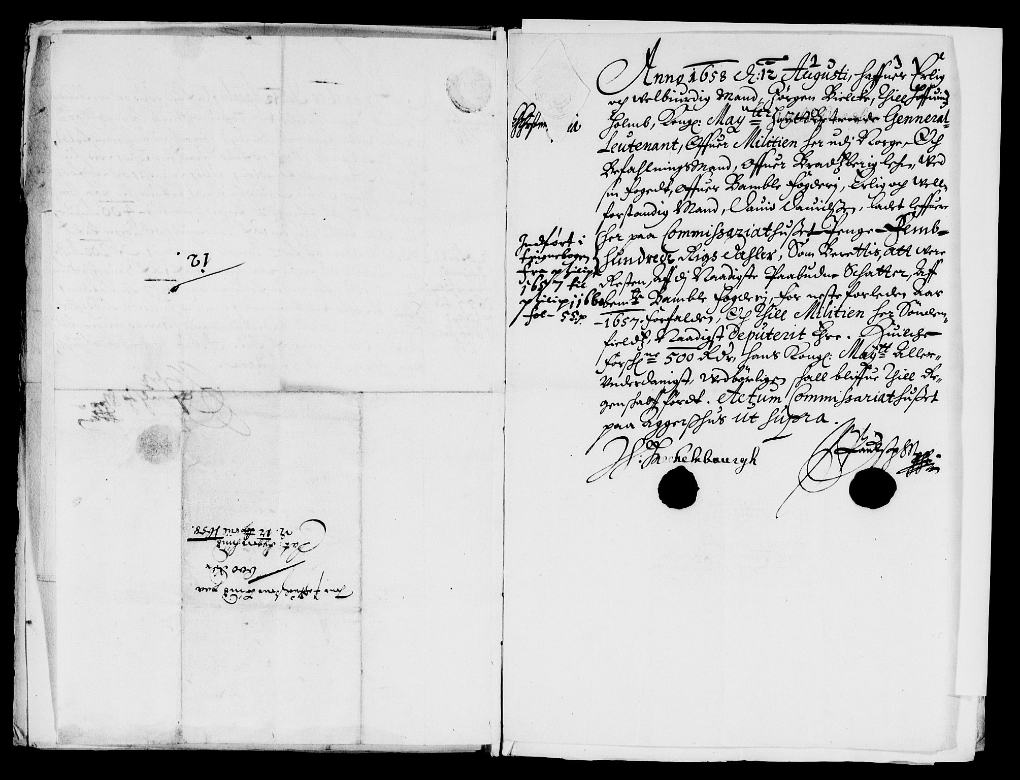 Rentekammeret inntil 1814, Reviderte regnskaper, Lensregnskaper, AV/RA-EA-5023/R/Rb/Rbp/L0047: Bratsberg len, 1659-1662