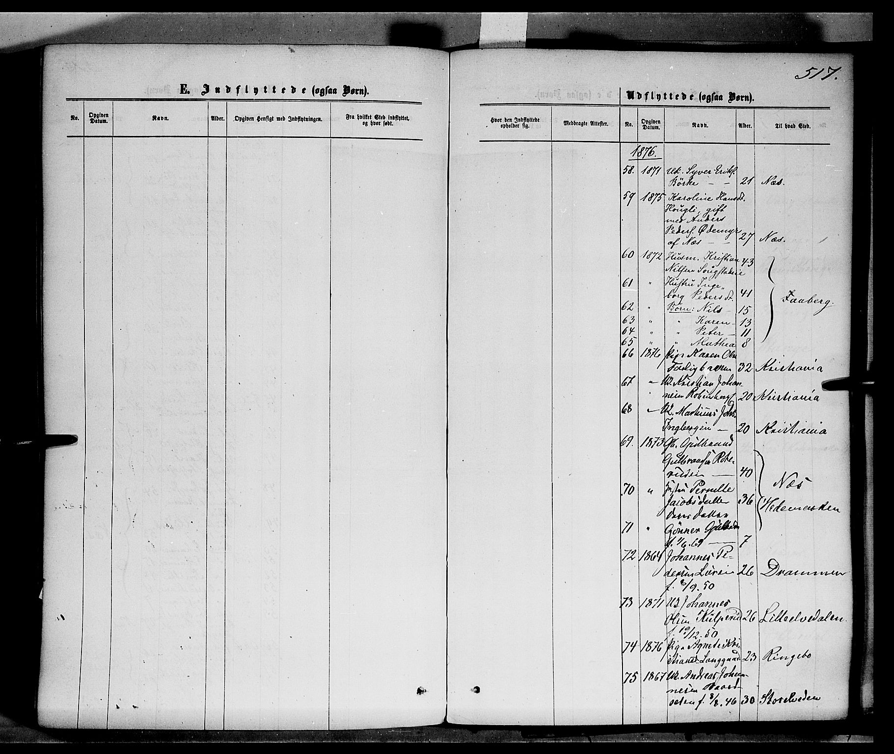 Ringsaker prestekontor, AV/SAH-PREST-014/K/Ka/L0011: Parish register (official) no. 11, 1870-1878, p. 517