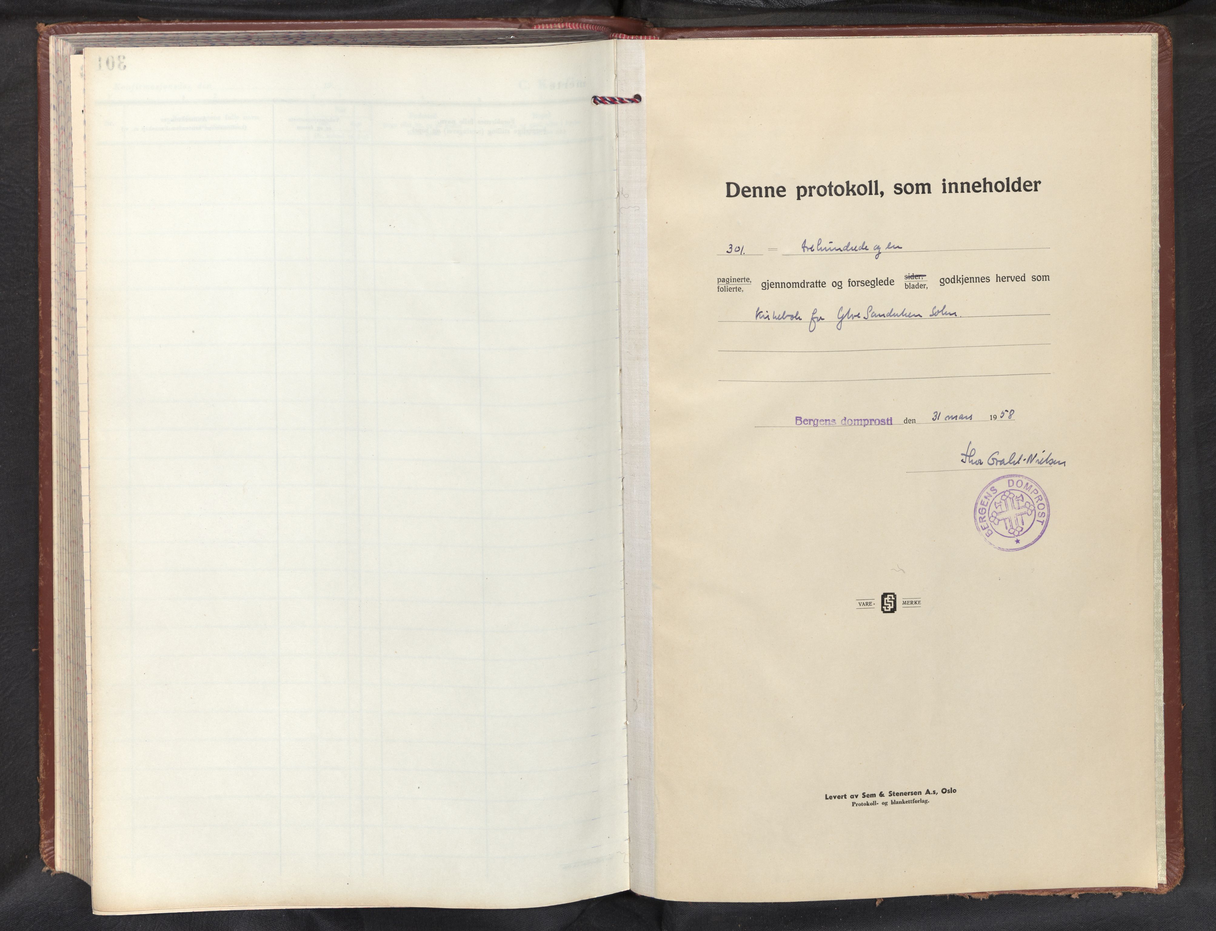 Biskopshavn sokneprestembete*, SAB/-: Parish register (official) no. B 1, 1958-2010