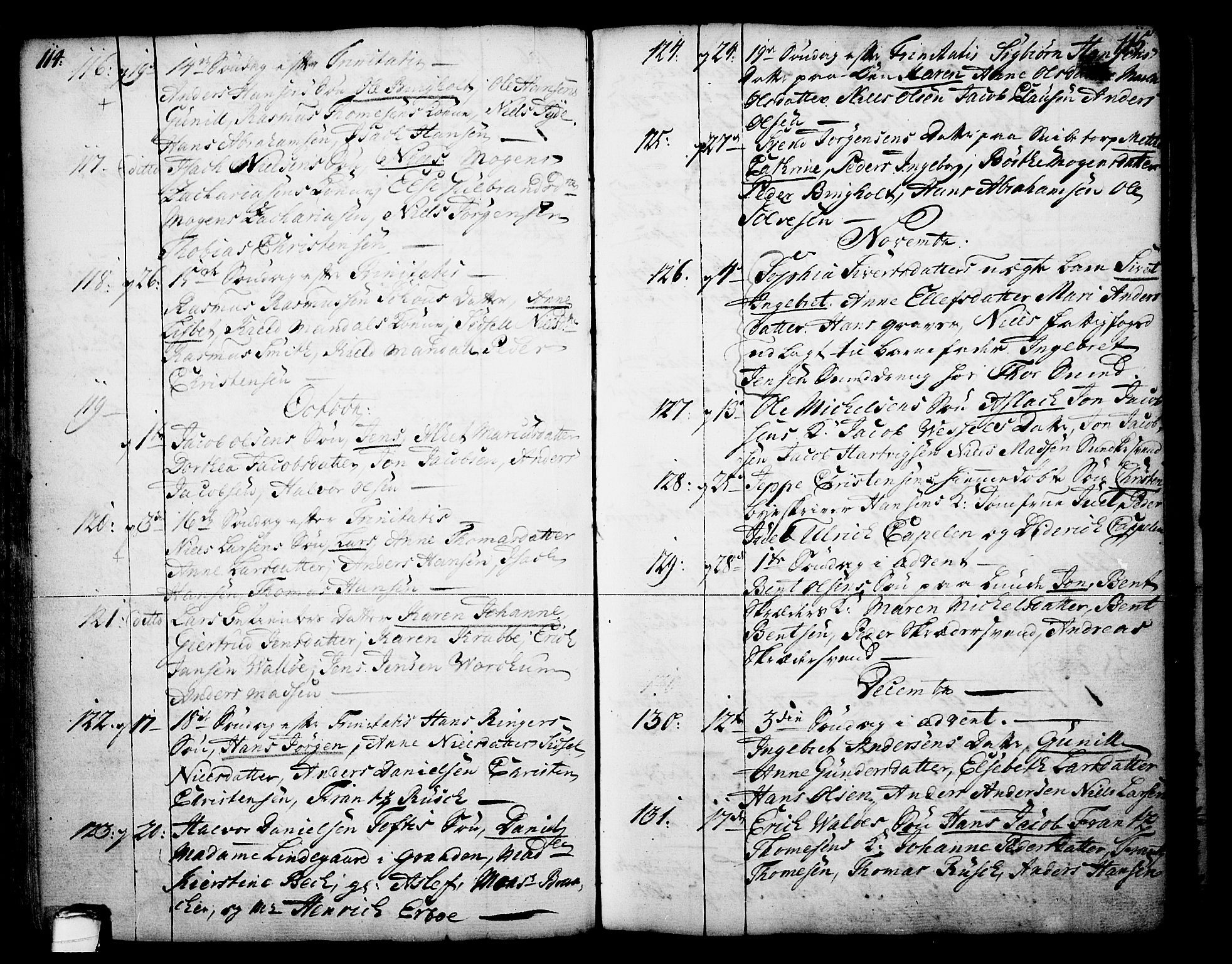Skien kirkebøker, SAKO/A-302/F/Fa/L0003: Parish register (official) no. 3, 1755-1791, p. 114-115