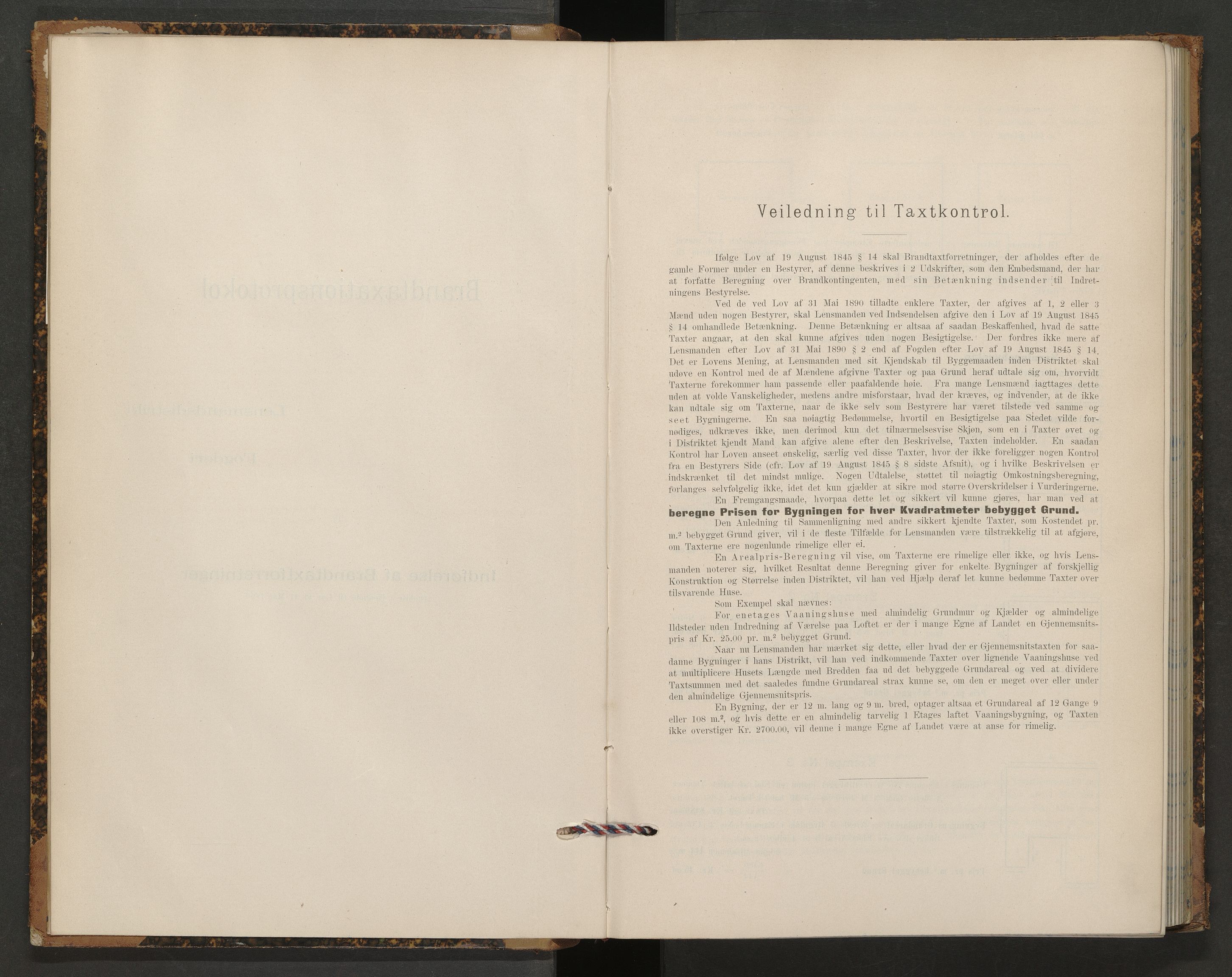 Norges Brannkasse Oddernes, AV/SAK-2241-0042/F/Fa/L0007: Branntakstprotokoll nr. 7, 1898-1901