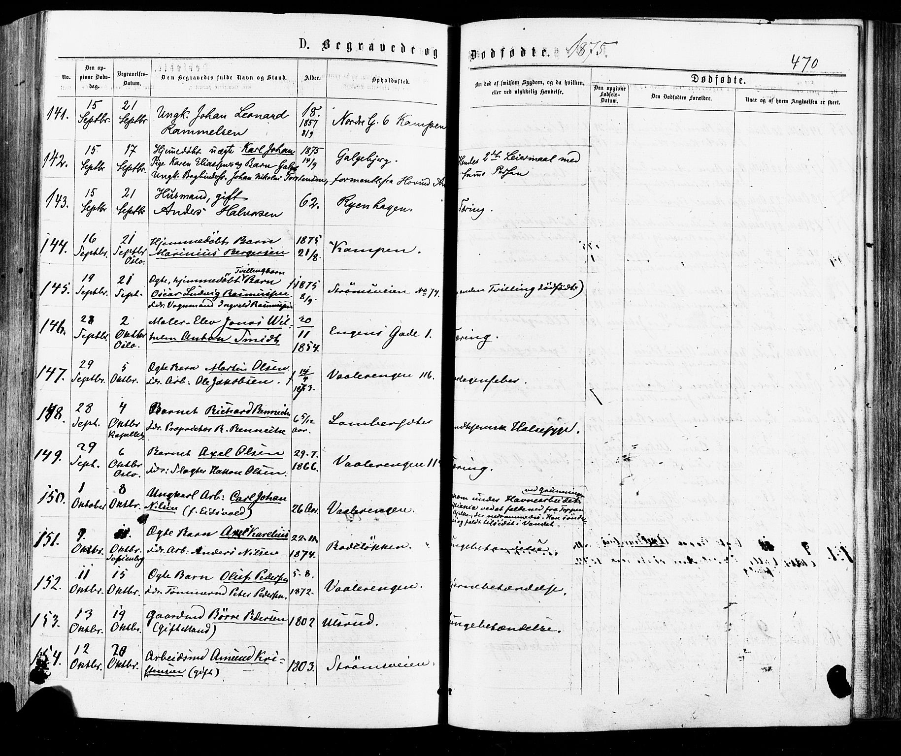 Østre Aker prestekontor Kirkebøker, AV/SAO-A-10840/F/Fa/L0004: Parish register (official) no. I 4, 1876-1889, p. 470