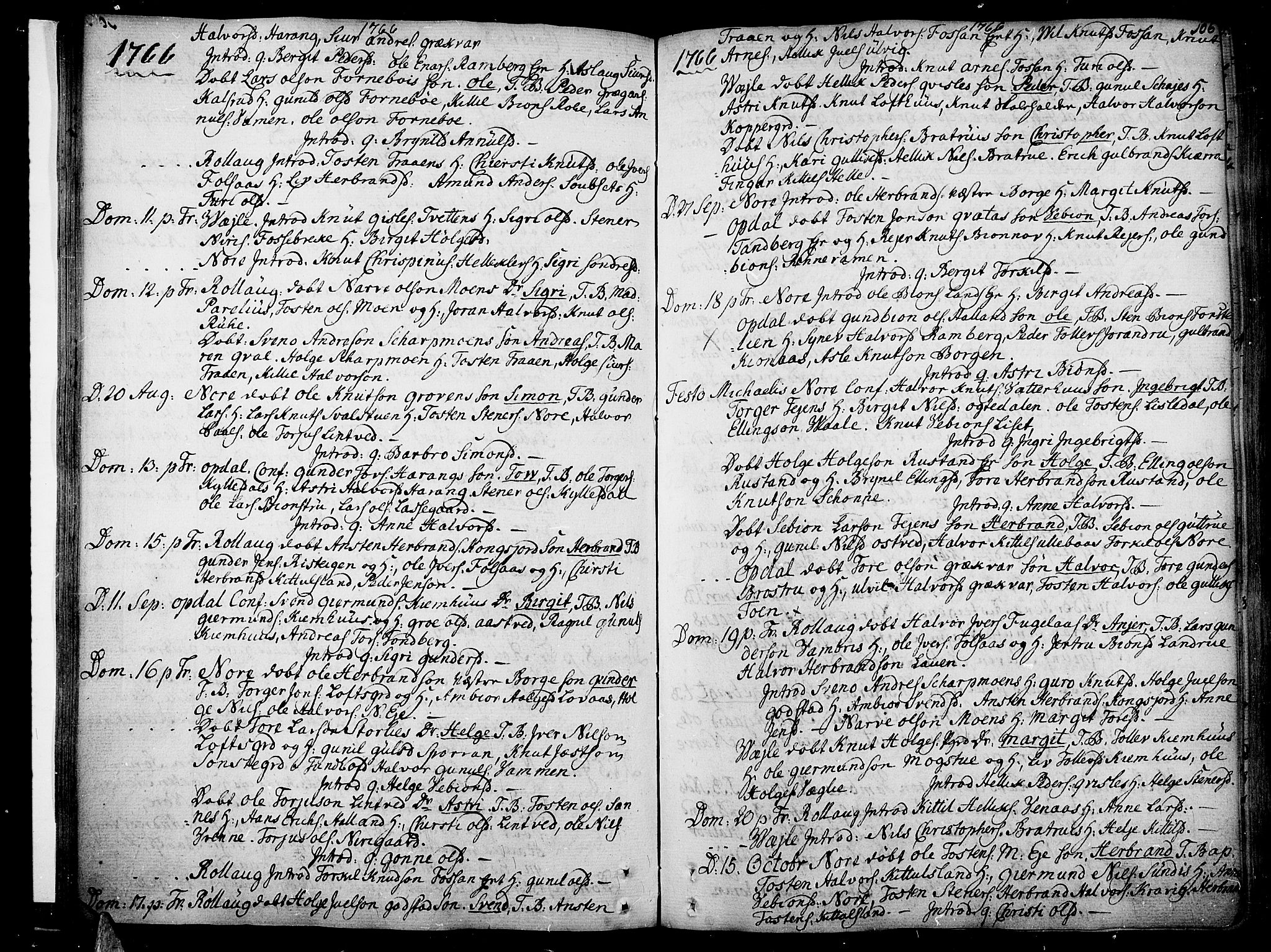 Rollag kirkebøker, SAKO/A-240/F/Fa/L0003: Parish register (official) no. I 3, 1743-1778, p. 106