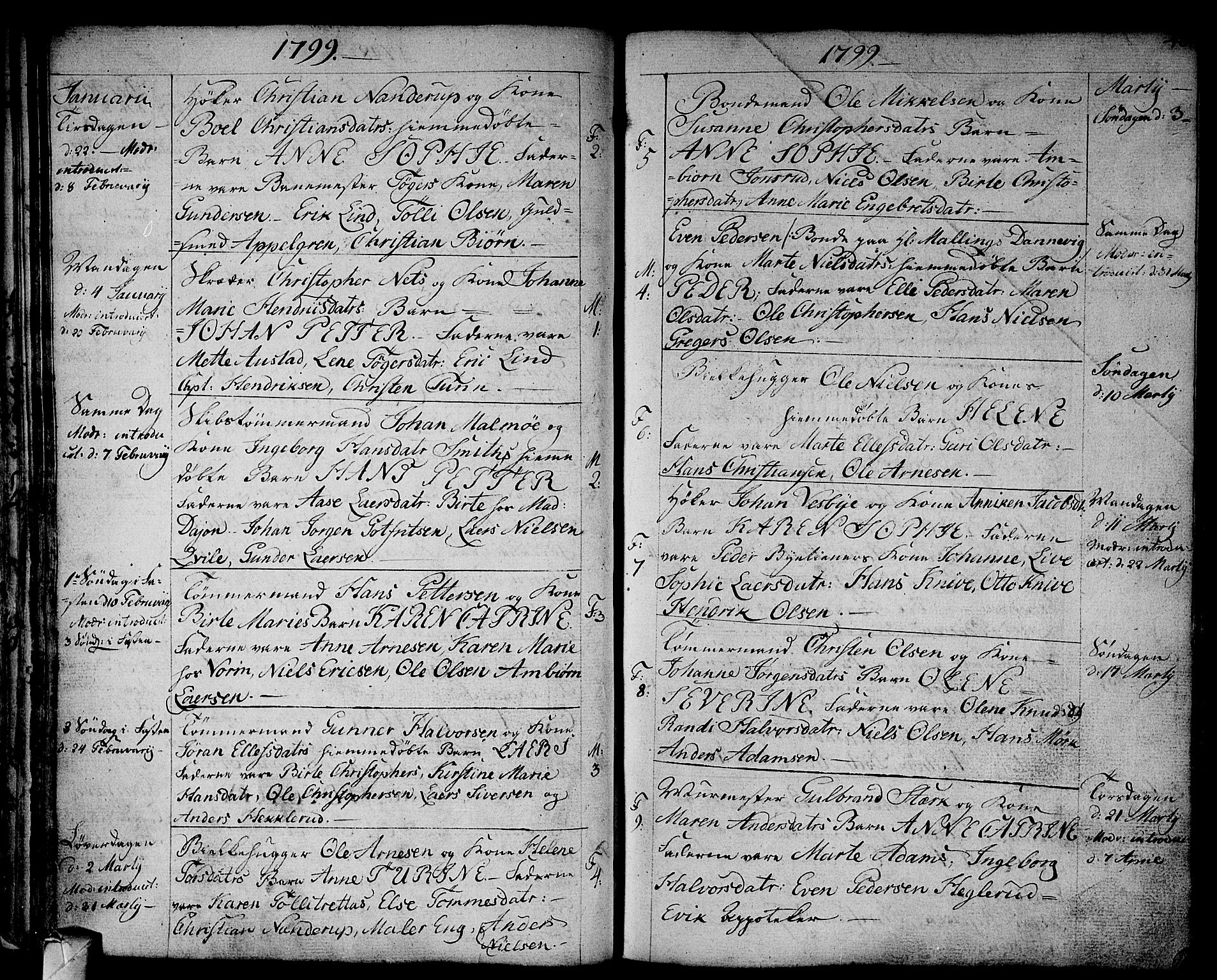 Strømsø kirkebøker, SAKO/A-246/F/Fa/L0010: Parish register (official) no. I 10, 1792-1822, p. 40