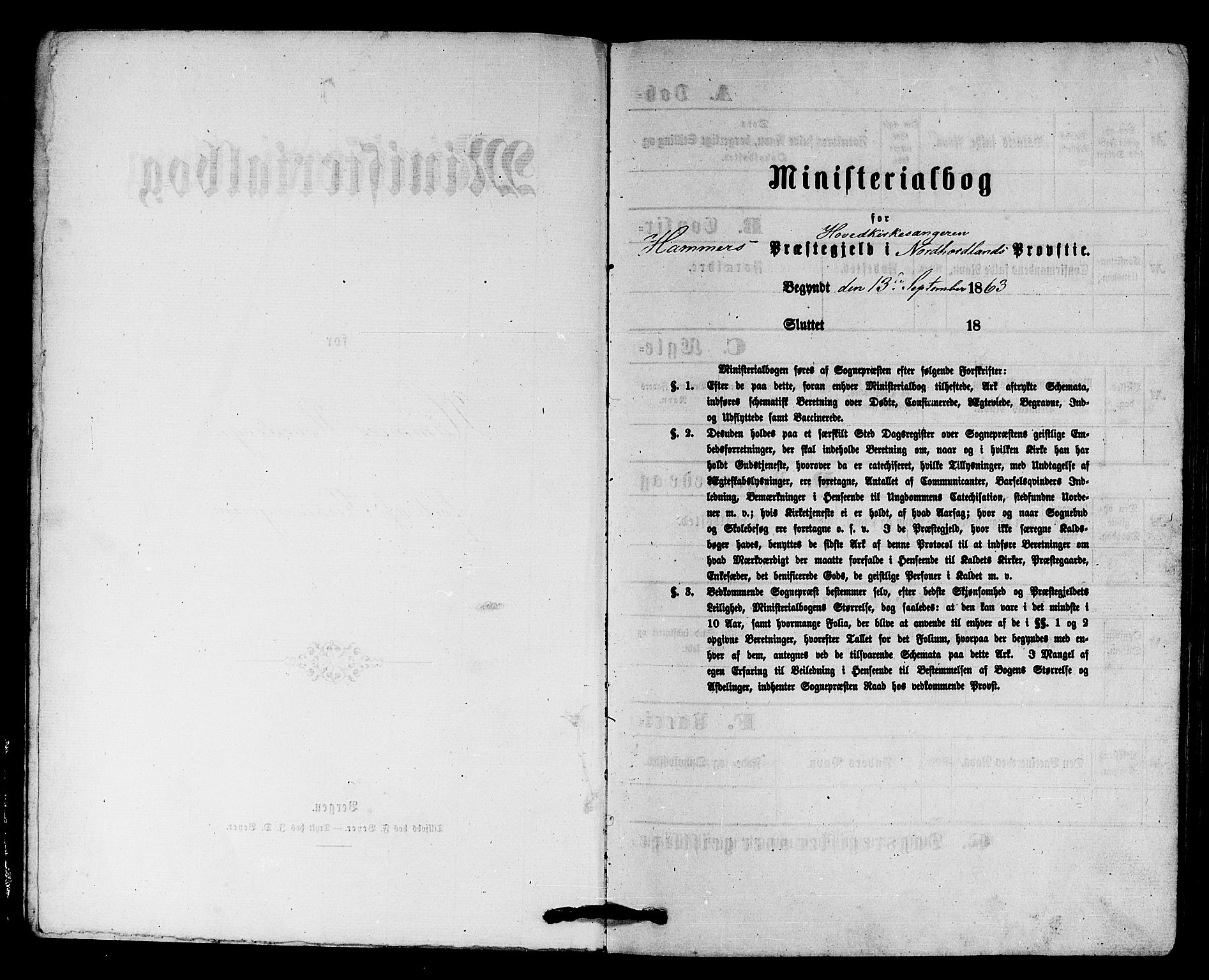 Hamre sokneprestembete, SAB/A-75501/H/Ha/Hab: Parish register (copy) no. B 2, 1863-1880