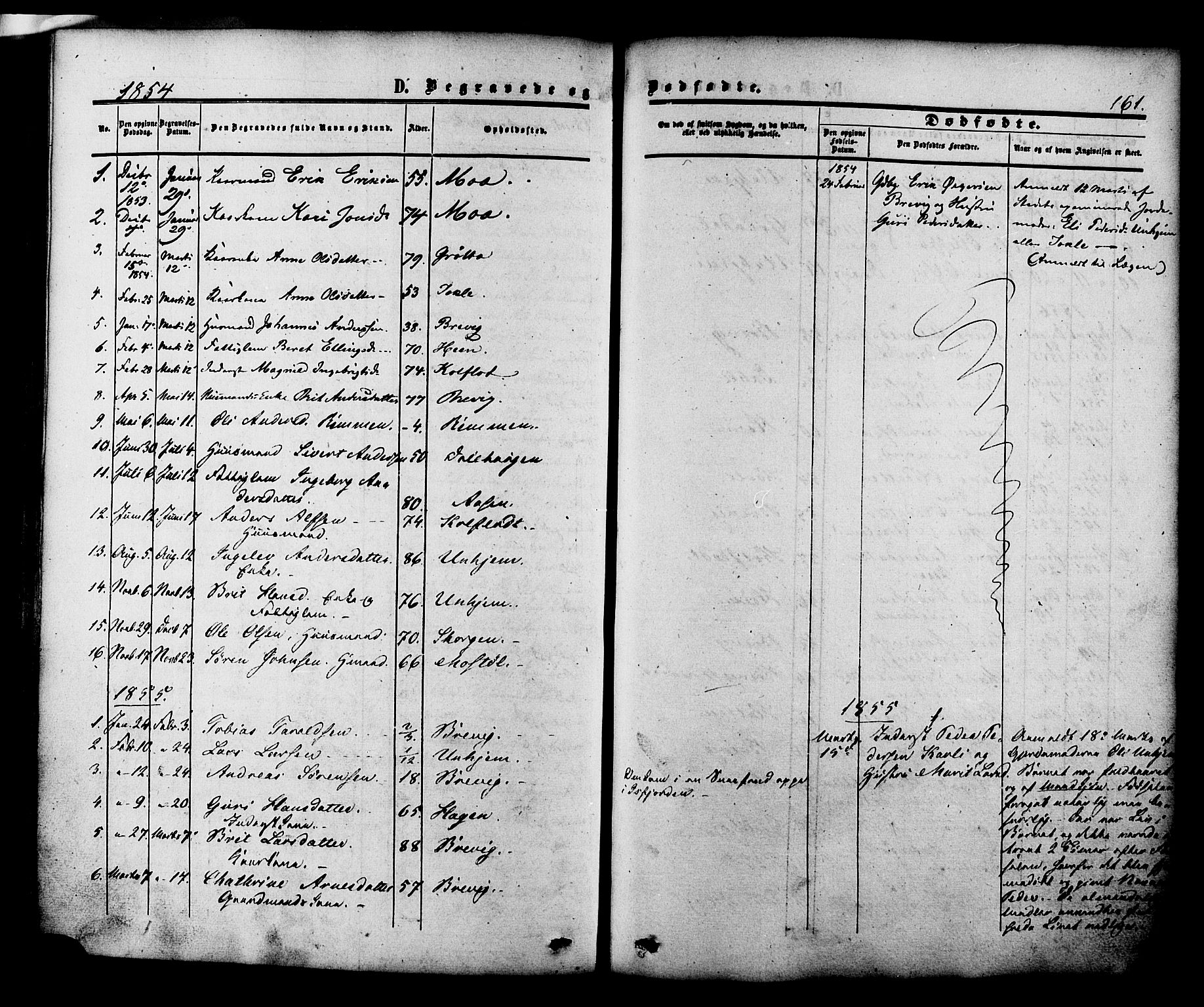 Ministerialprotokoller, klokkerbøker og fødselsregistre - Møre og Romsdal, SAT/A-1454/545/L0586: Parish register (official) no. 545A02, 1854-1877, p. 161