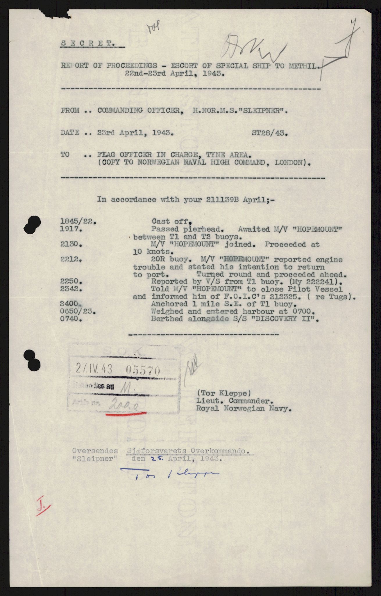 Forsvaret, Sjøforsvarets overkommando, AV/RA-RAFA-2035/D/Dc/L0193: --, 1940-1951, p. 81