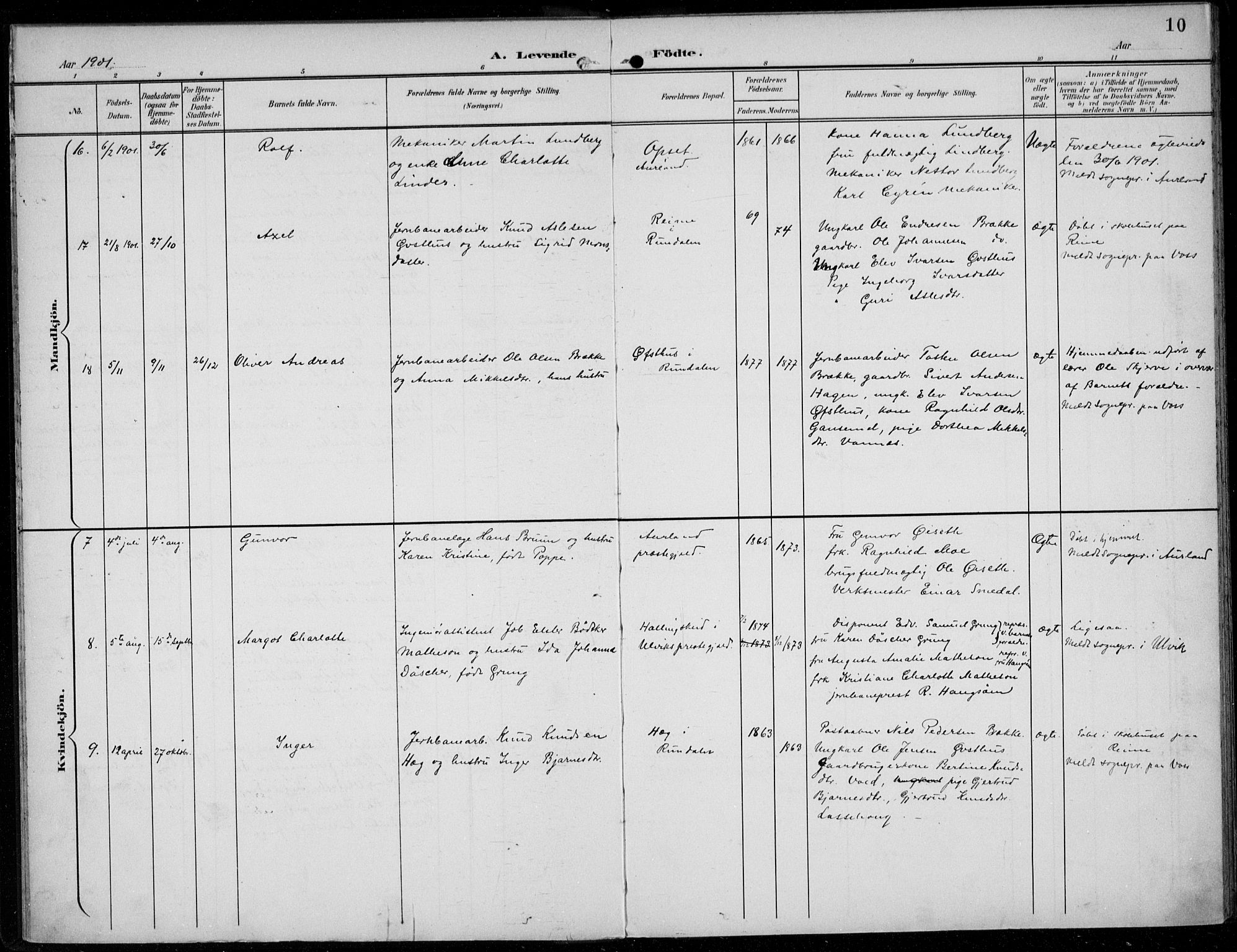 Parish register (official) no. A  1, 1900-1939, p. 10