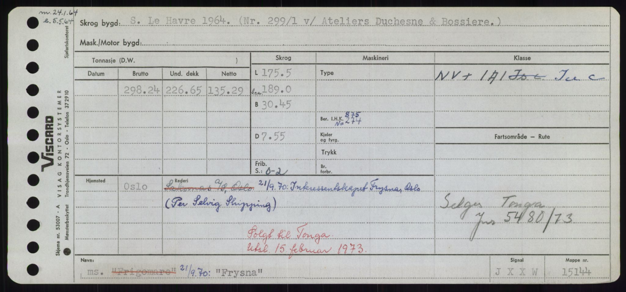 Sjøfartsdirektoratet med forløpere, Skipsmålingen, AV/RA-S-1627/H/Hd/L0011: Fartøy, Fla-Får, p. 549