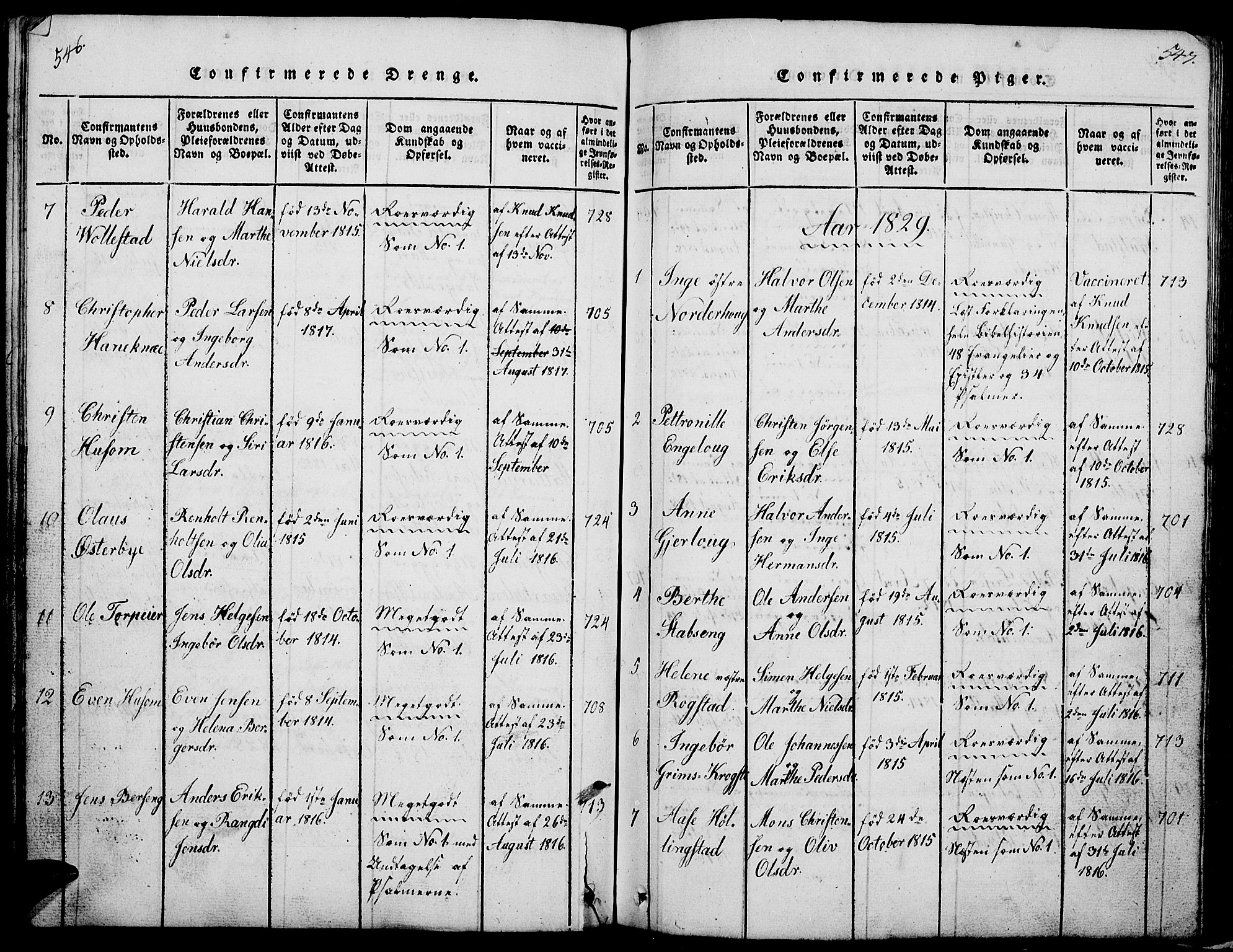 Løten prestekontor, AV/SAH-PREST-022/L/La/L0001: Parish register (copy) no. 1, 1812-1832, p. 546-547