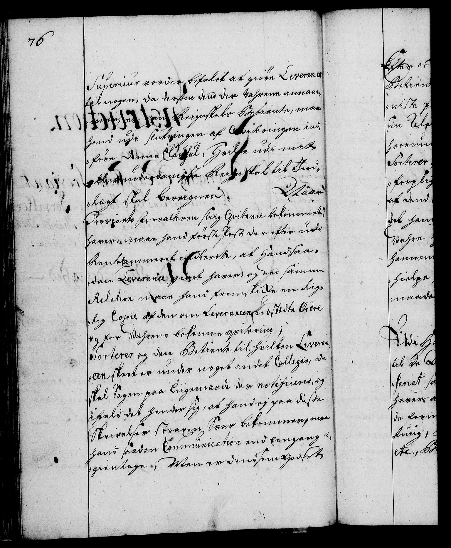 Rentekammeret, Kammerkanselliet, RA/EA-3111/G/Gg/Ggi/L0002: Norsk instruksjonsprotokoll med register (merket RK 53.35), 1729-1751, p. 76