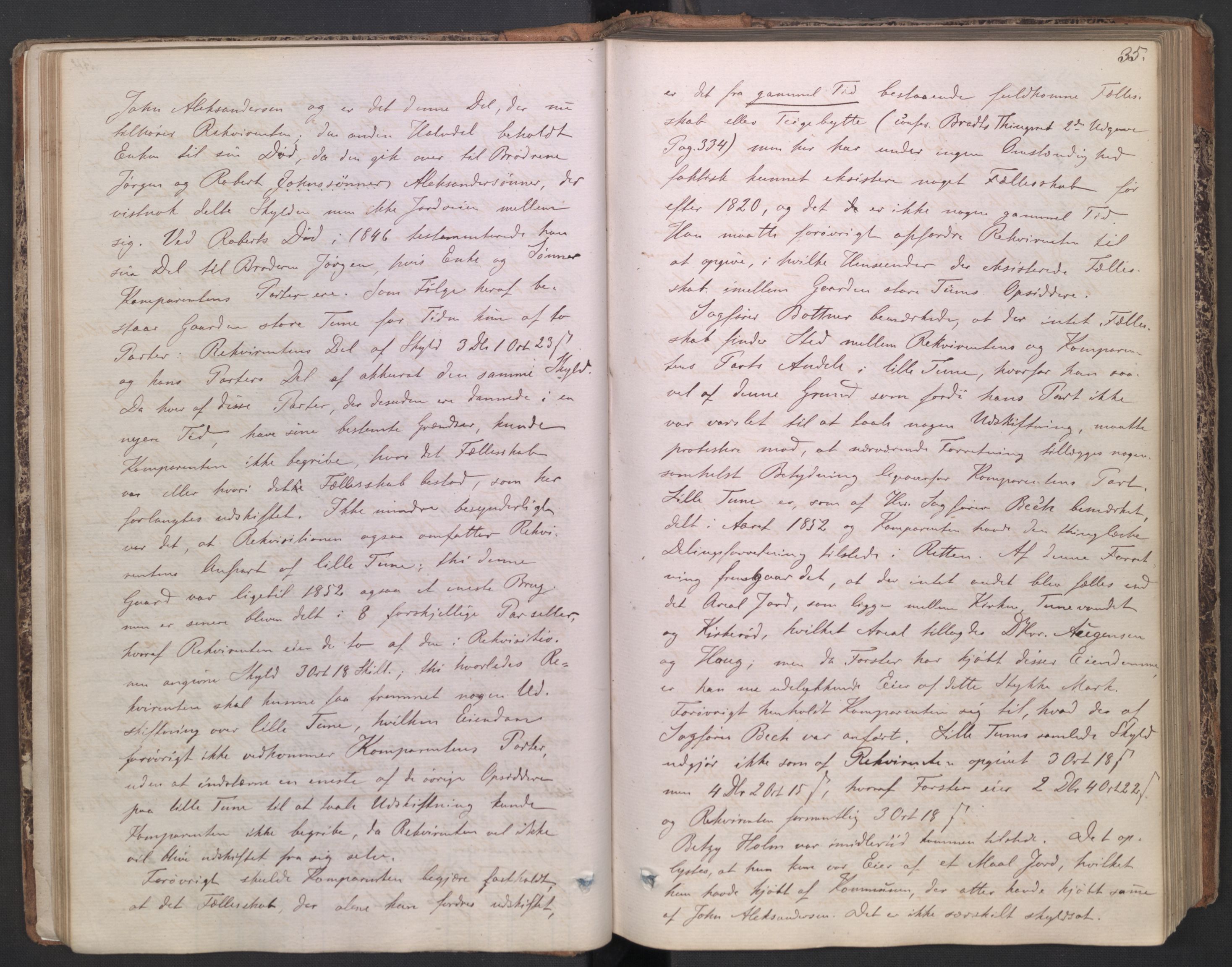 Østfold jordskifterett, AV/SAO-A-10240/F/Fa/L0001: Utskiftningsprotokoll, 1865-1901, p. 34b-35a