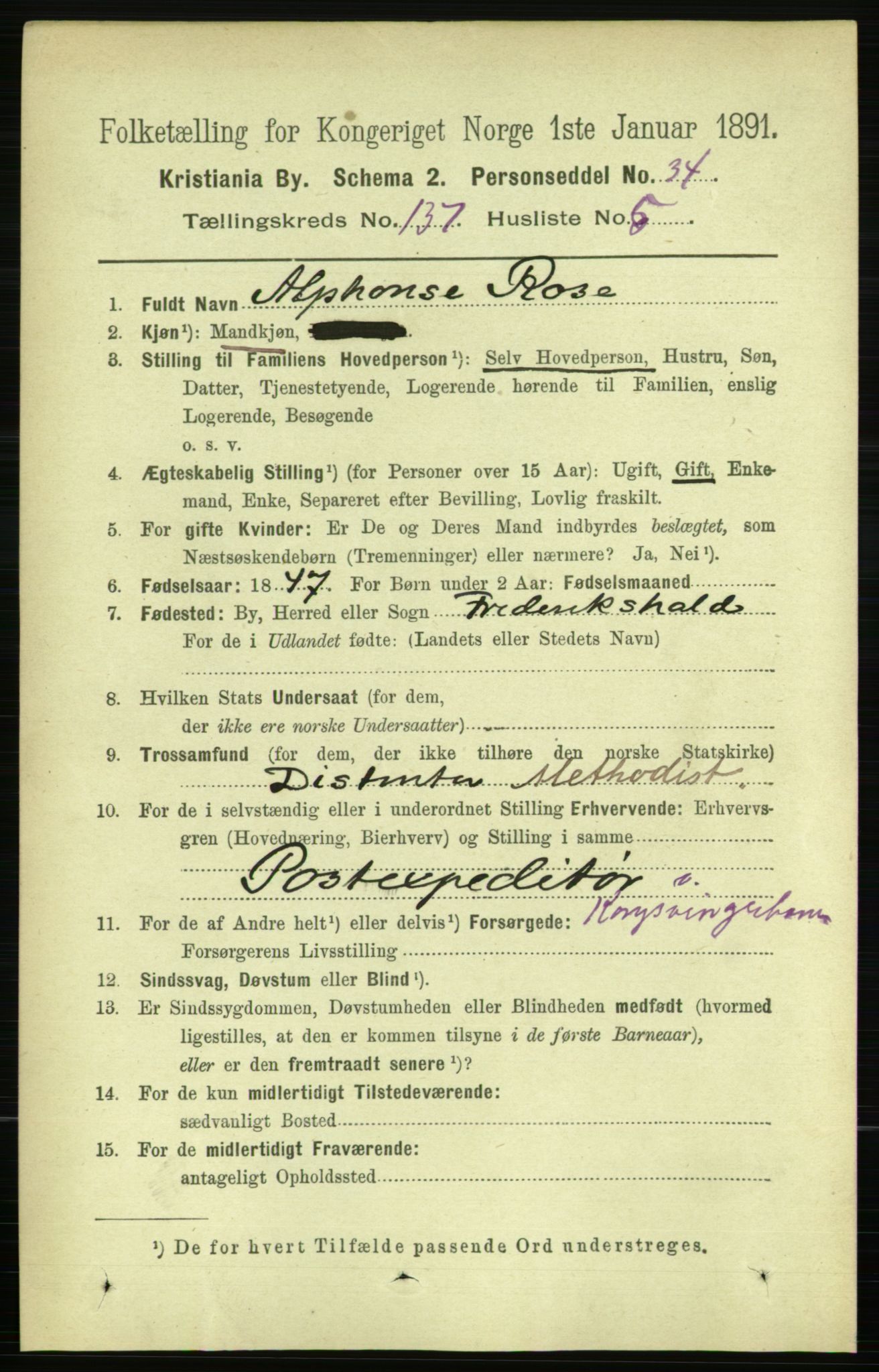 RA, 1891 census for 0301 Kristiania, 1891, p. 76432
