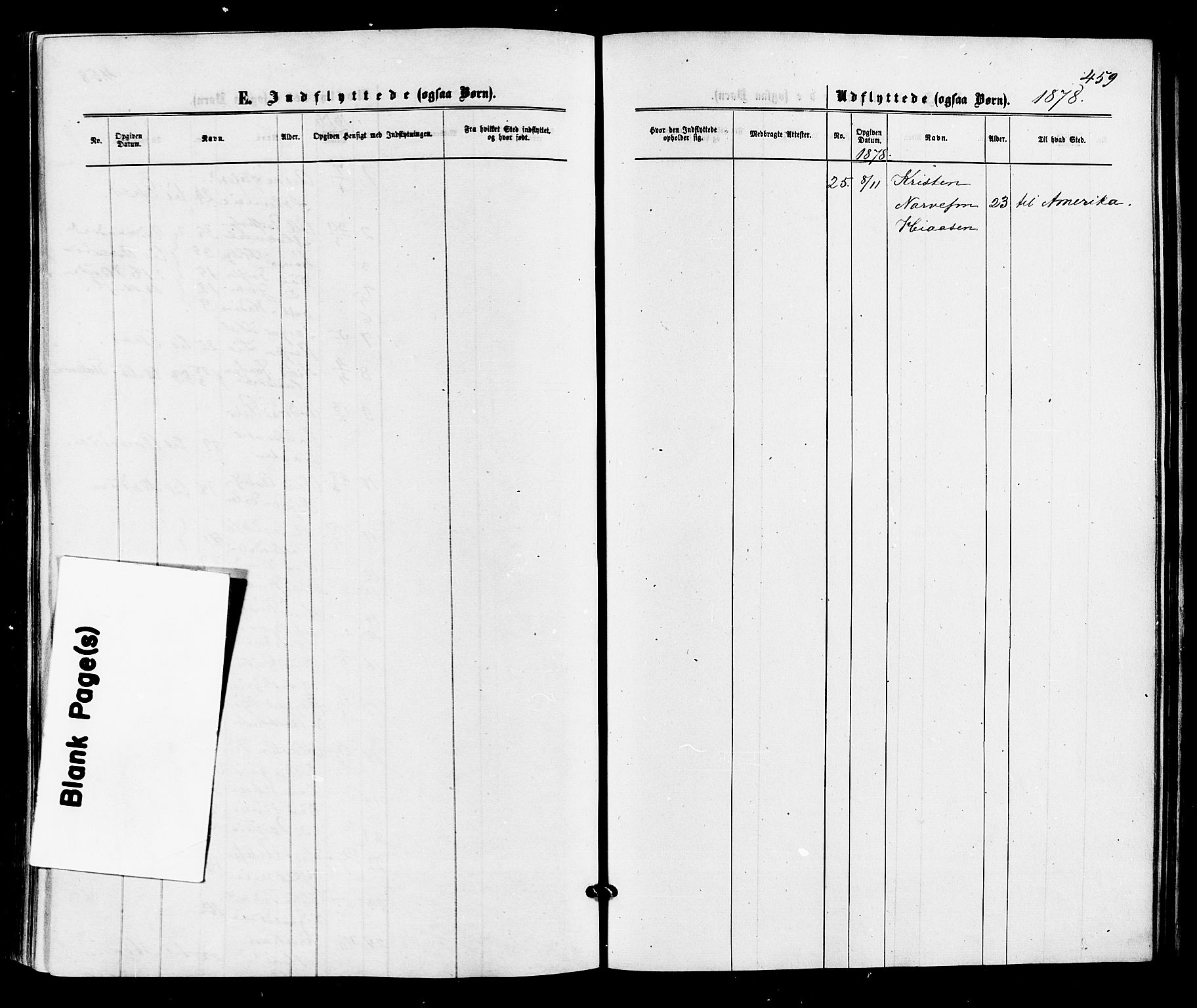 Sigdal kirkebøker, SAKO/A-245/F/Fa/L0010: Parish register (official) no. I 10 /1, 1872-1878, p. 459