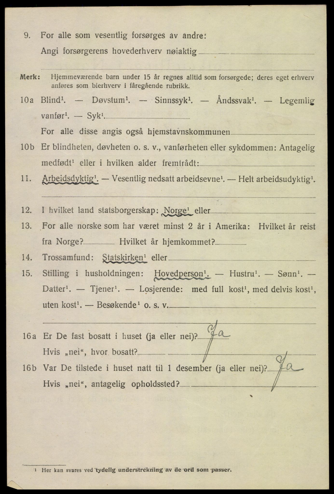 SAK, 1920 census for Kristiansand, 1920, p. 24644