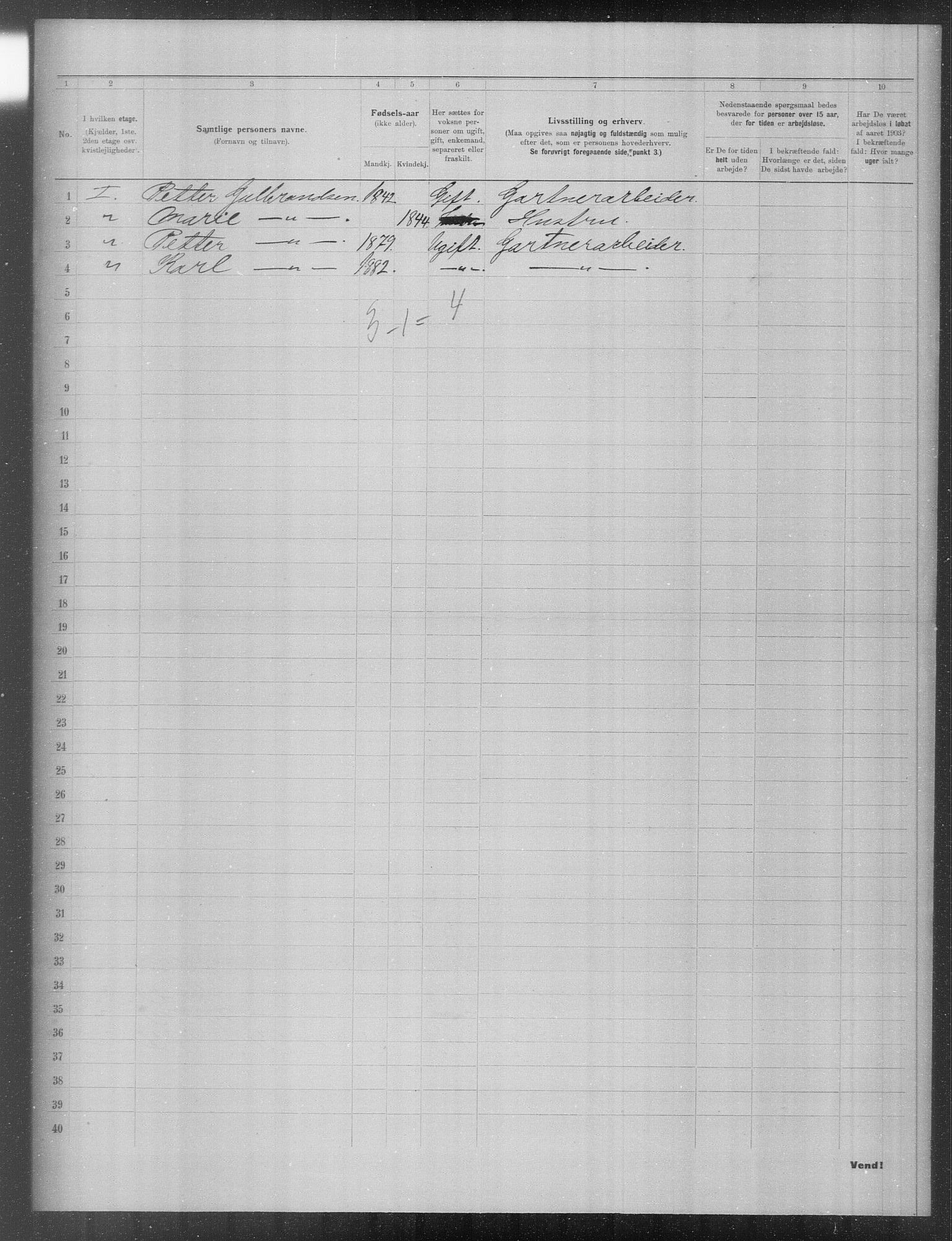 OBA, Municipal Census 1903 for Kristiania, 1903, p. 22654