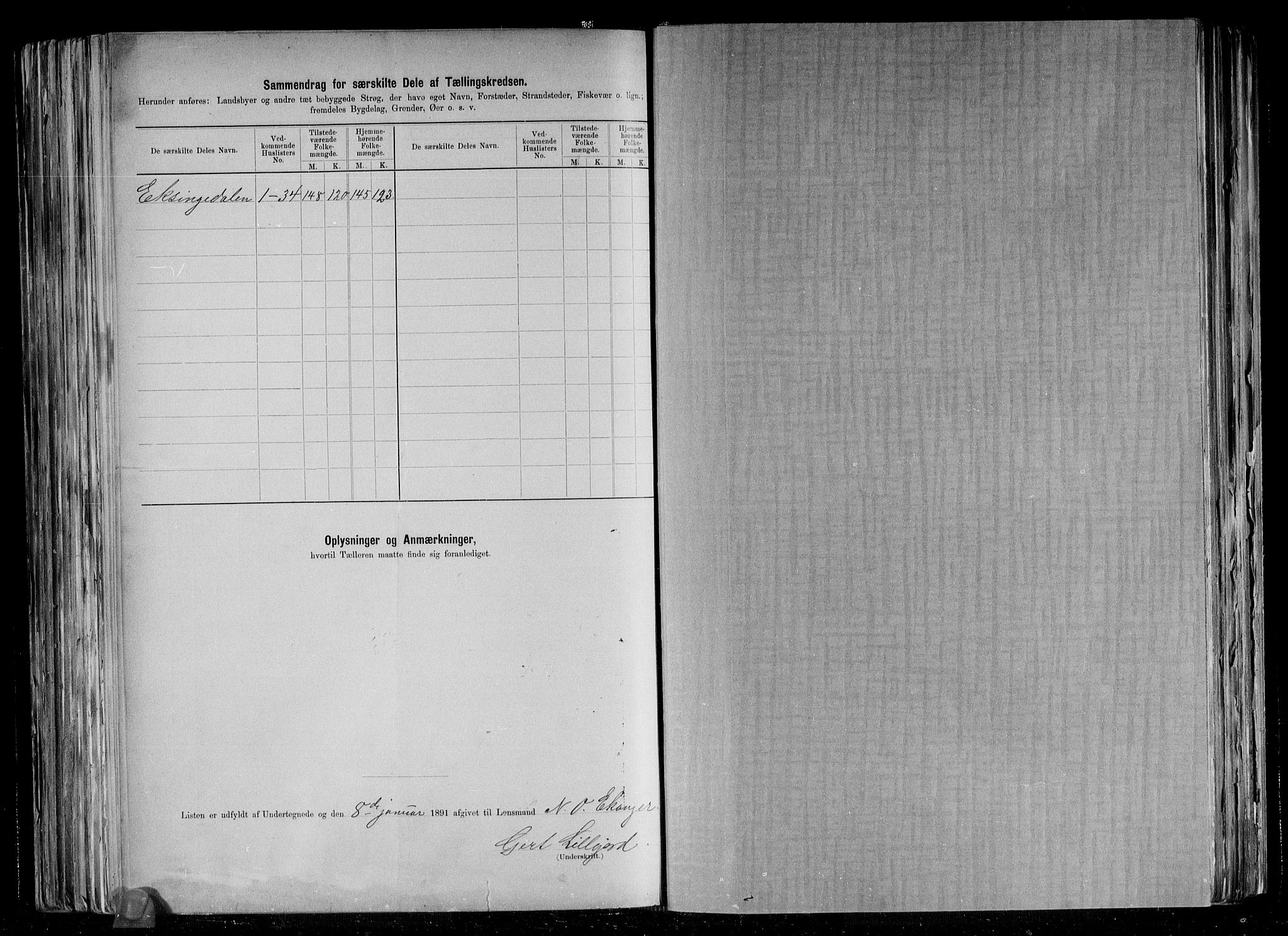 RA, 1891 census for 1253 Hosanger, 1891, p. 28