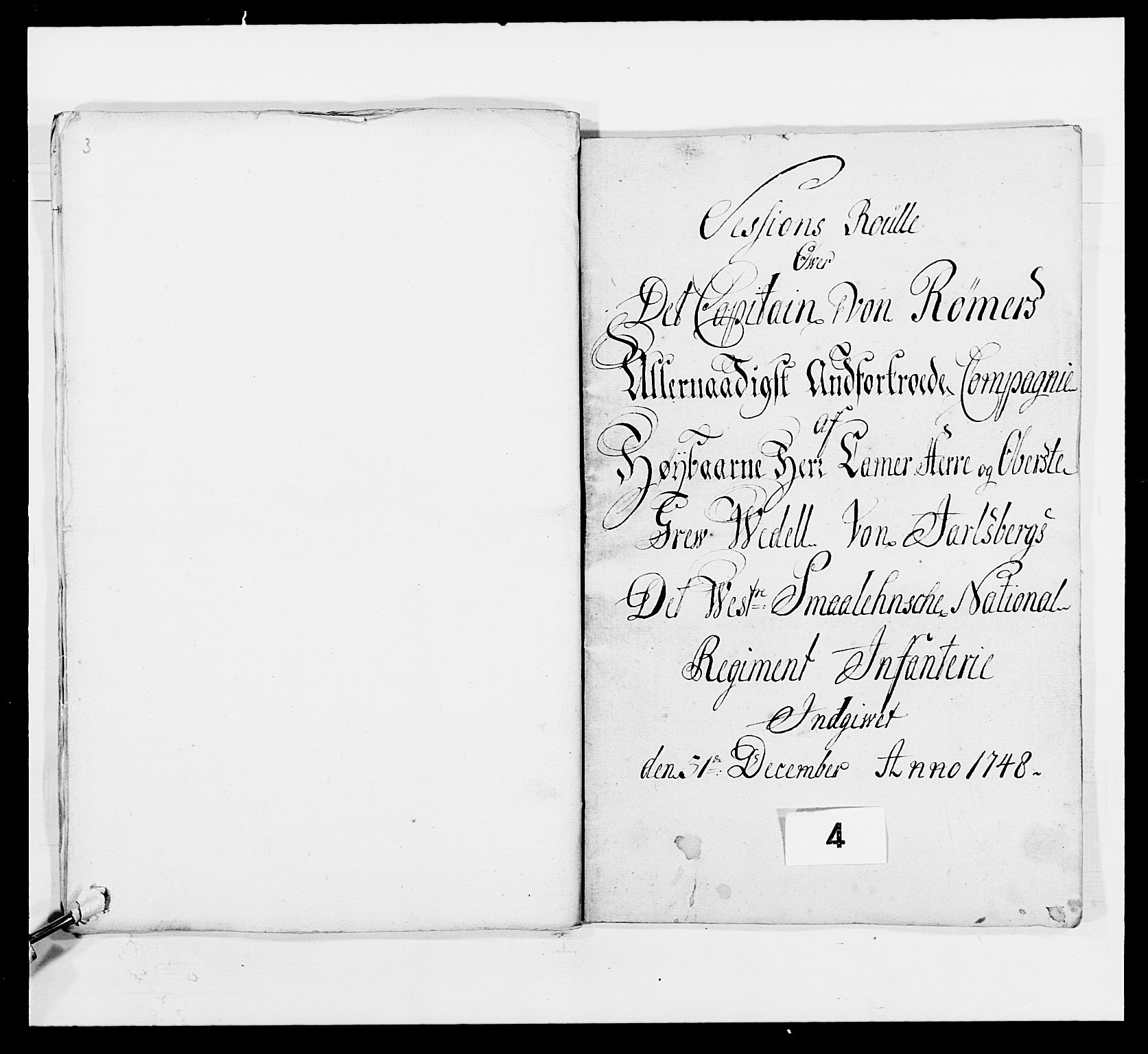 Kommanderende general (KG I) med Det norske krigsdirektorium, AV/RA-EA-5419/E/Ea/L0497: 2. Smålenske regiment, 1748-1765, p. 88